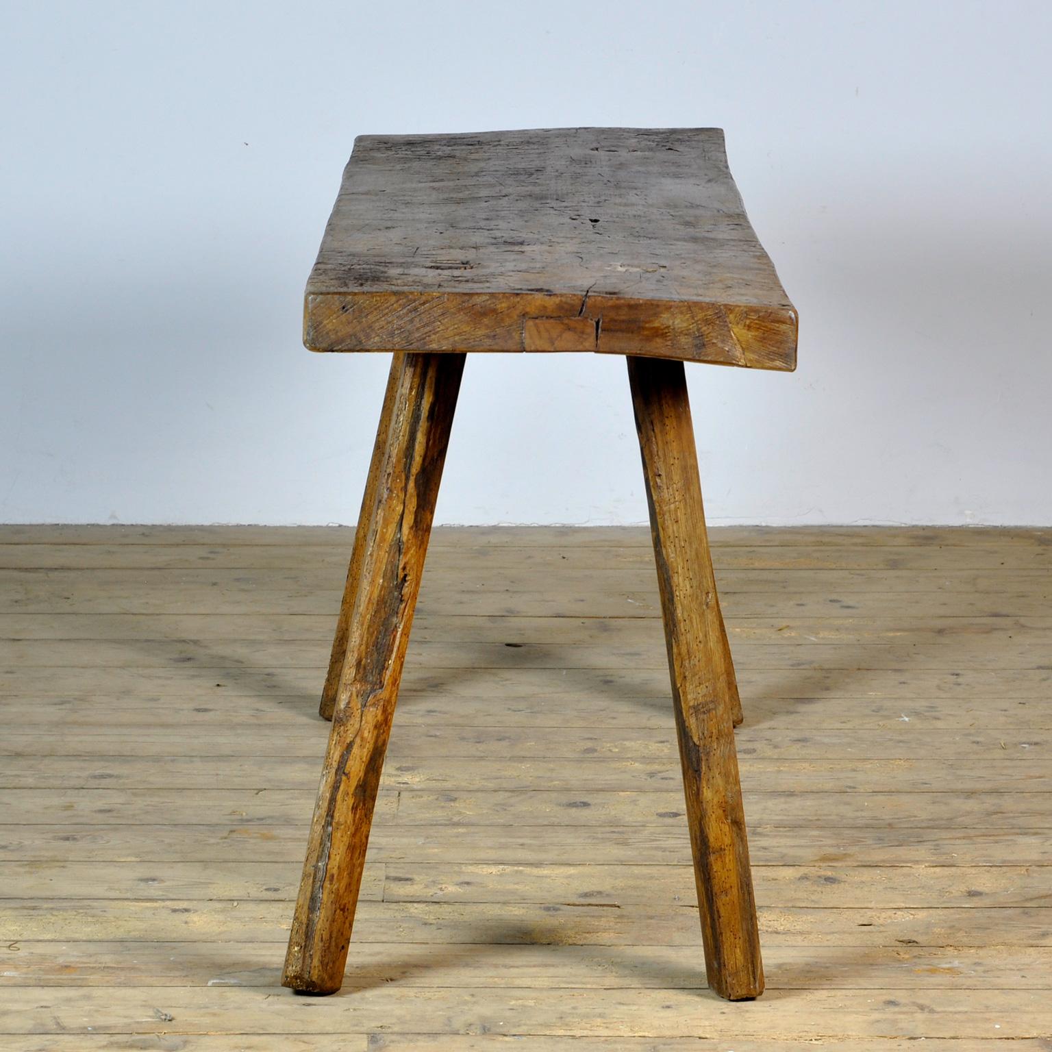 Hungarian Vintage Oak Butcher's Table/Farmtable, 1930s