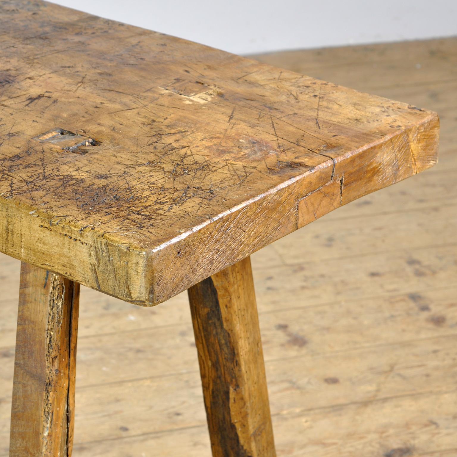 Vintage Oak Butcher's Table/Farmtable, 1930s In Good Condition In Amsterdam, Noord Holland