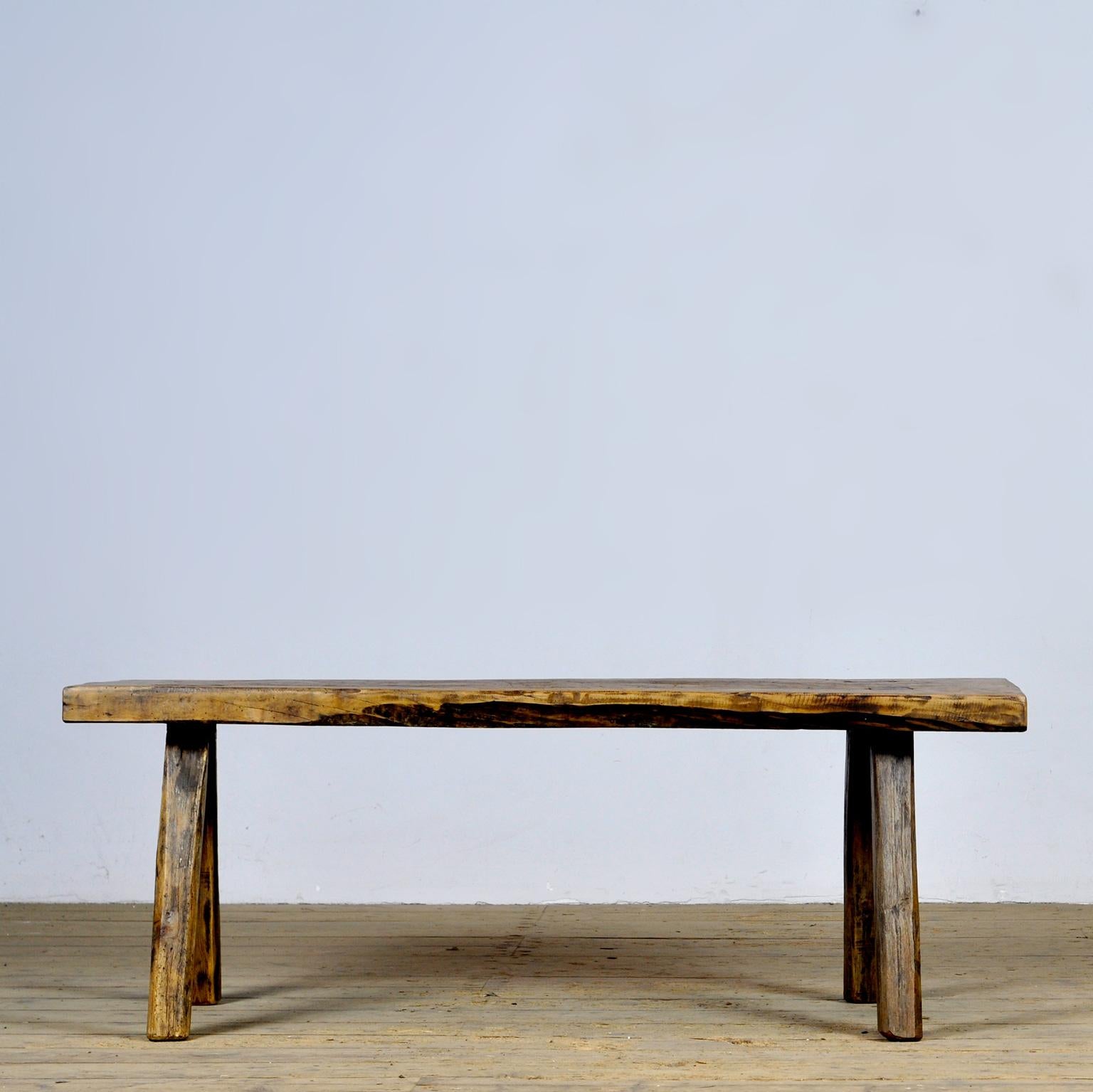 Metà XX secolo Tavolo da macellaio/fattoria in Oak Oak vintage, anni '30 in vendita