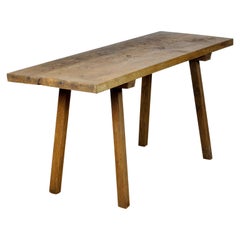Vintage Oak Butcher
s Table/Farmtable, 1930s