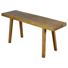 Vintage Oak Butcher
s Table or Farmtable, 1930s