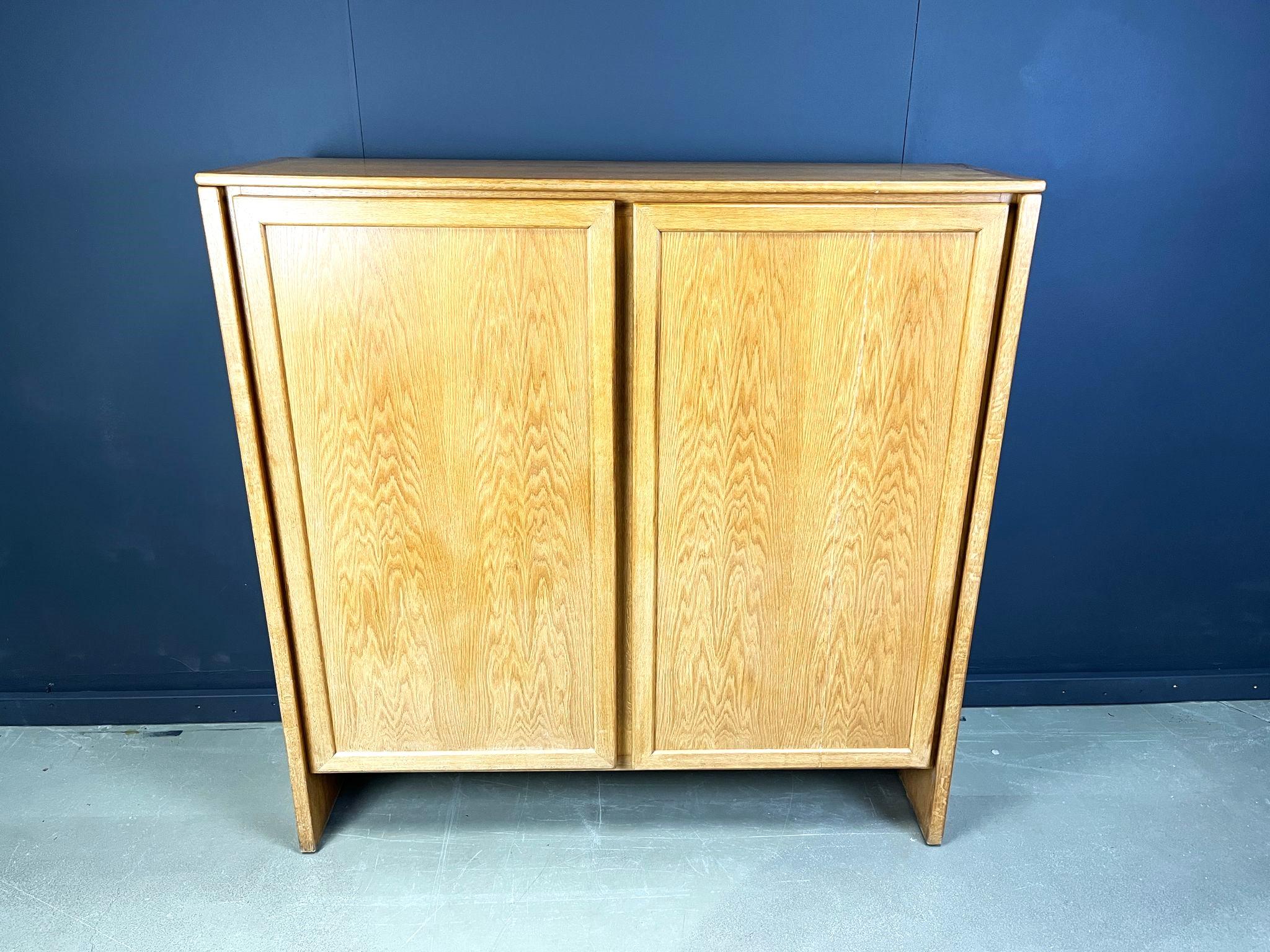 Mid-Century Modern Vintage Oak cabinet, 1970s For Sale