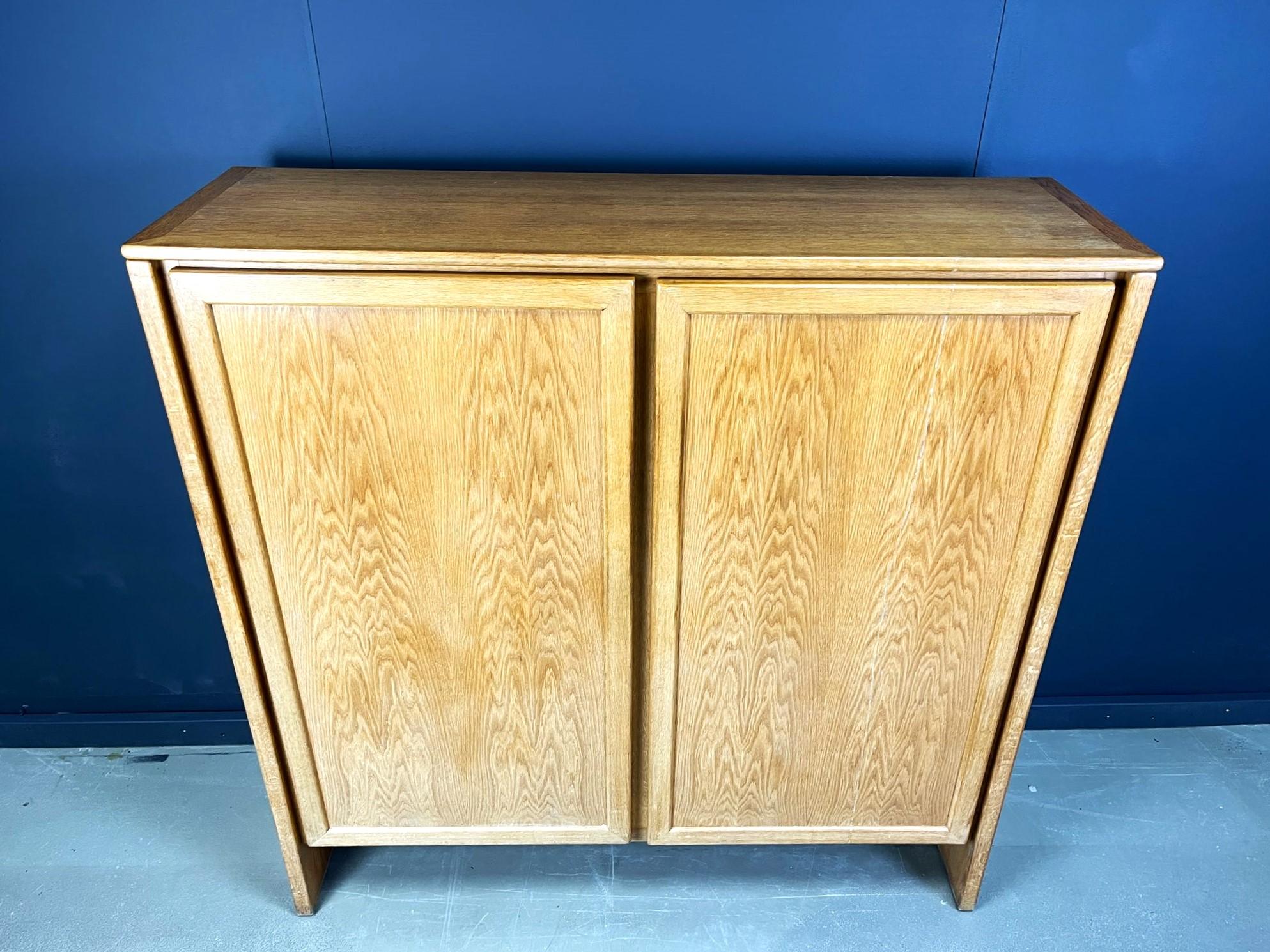 Belgian Vintage Oak cabinet, 1970s For Sale