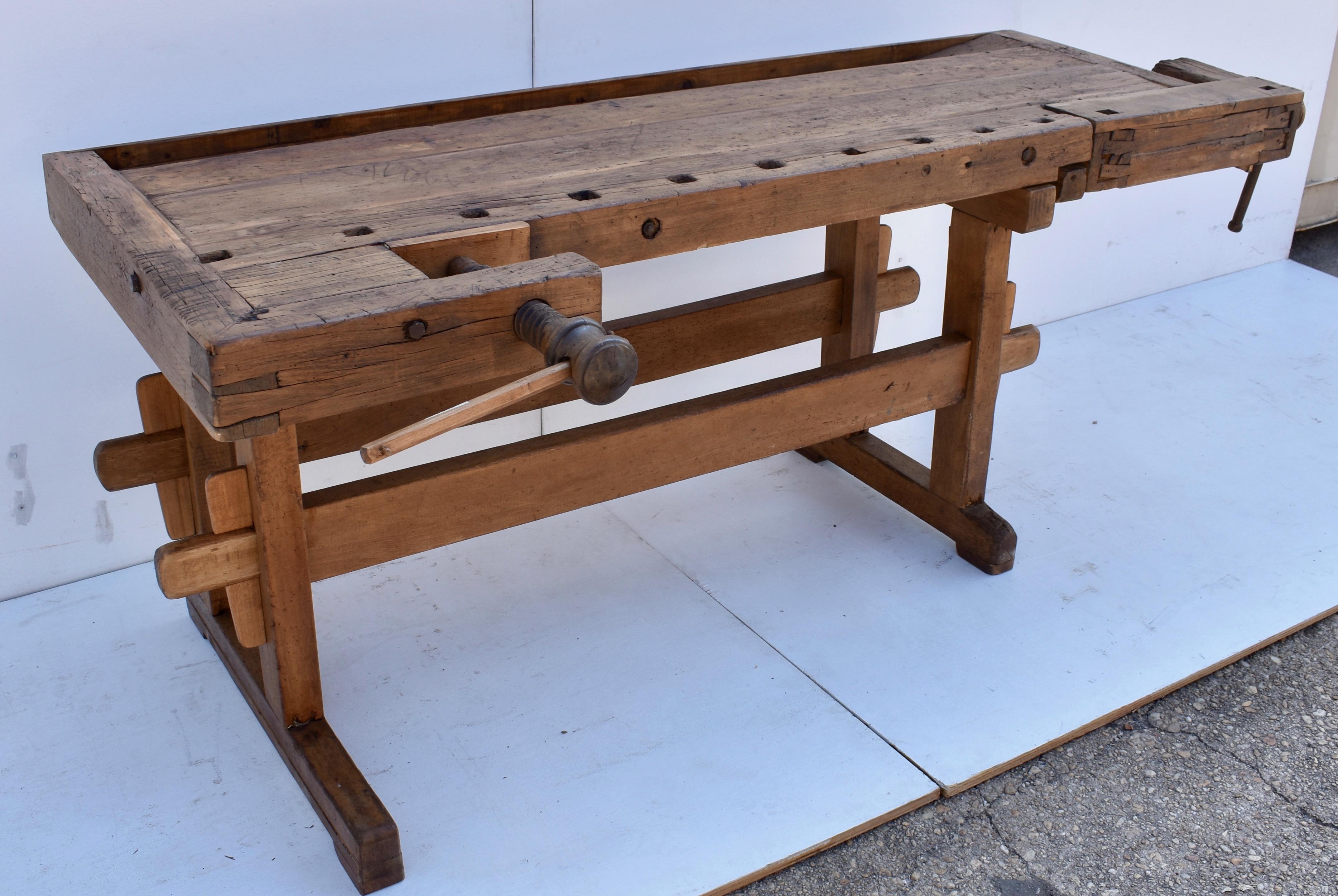 antique woodworking bench