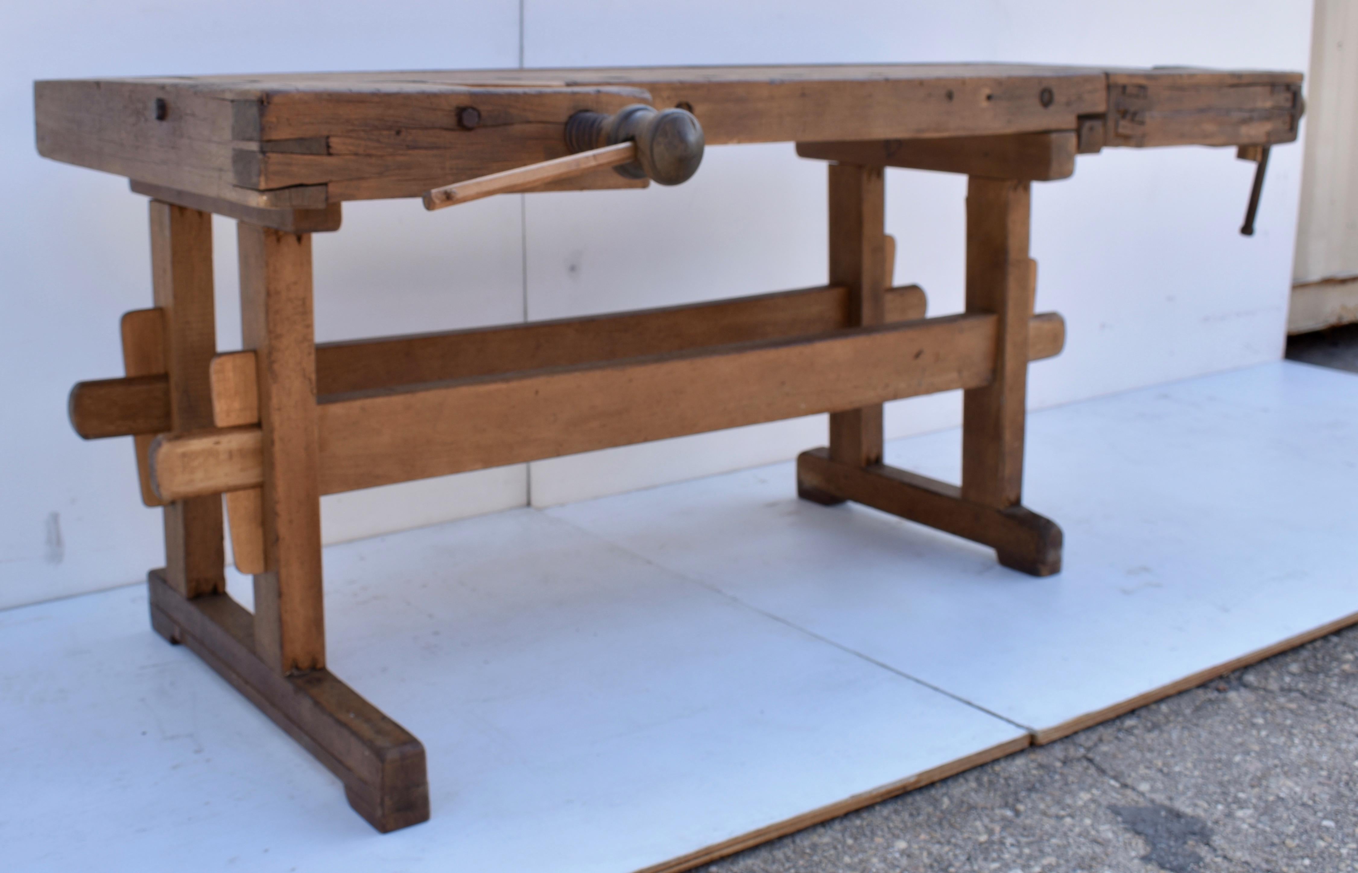 oak work bench