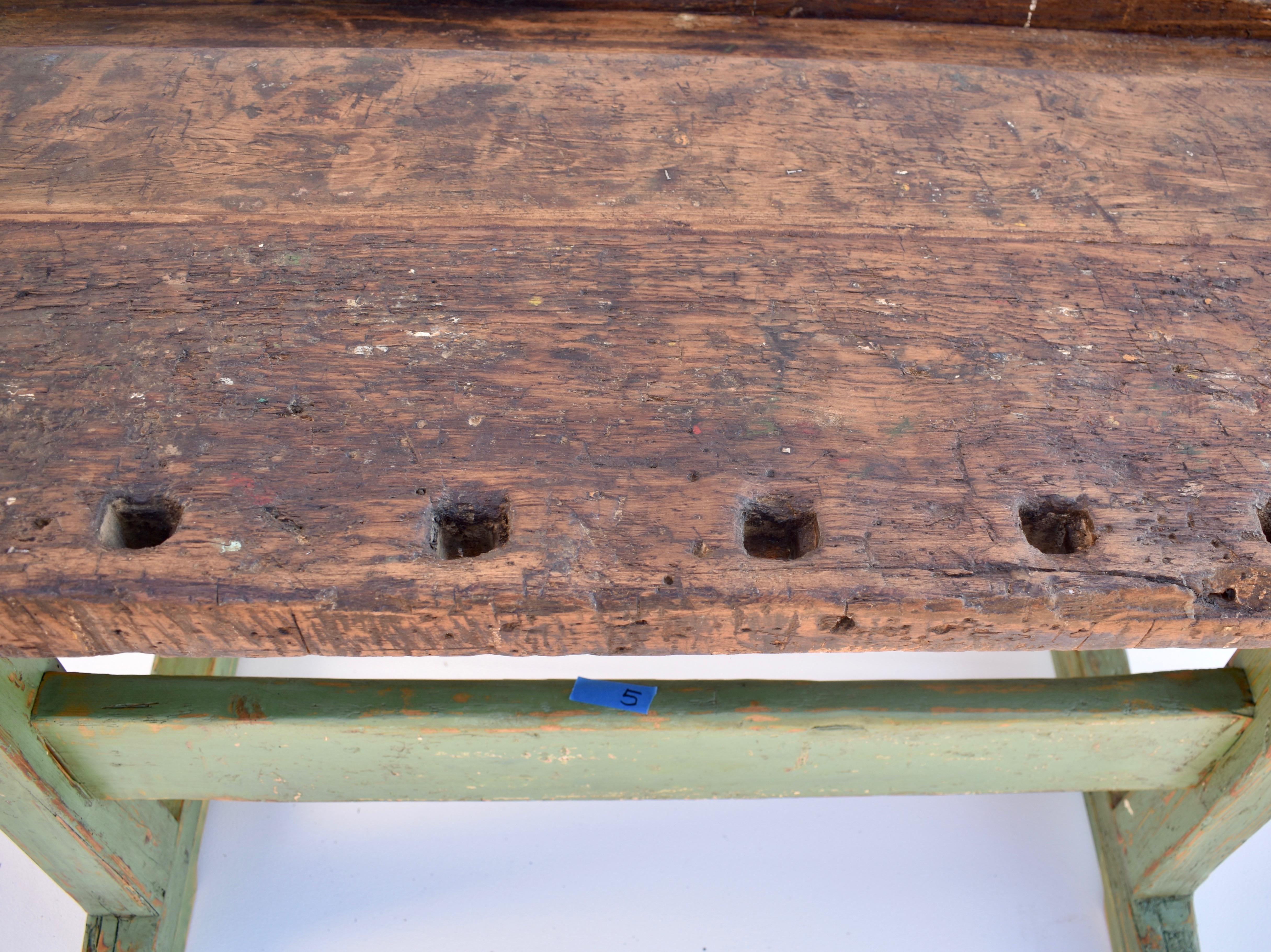 Vintage Oak Carpenter's and Joiner's Workbench 4