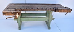 Vintage Oak Carpenter's and Joiner's Workbench