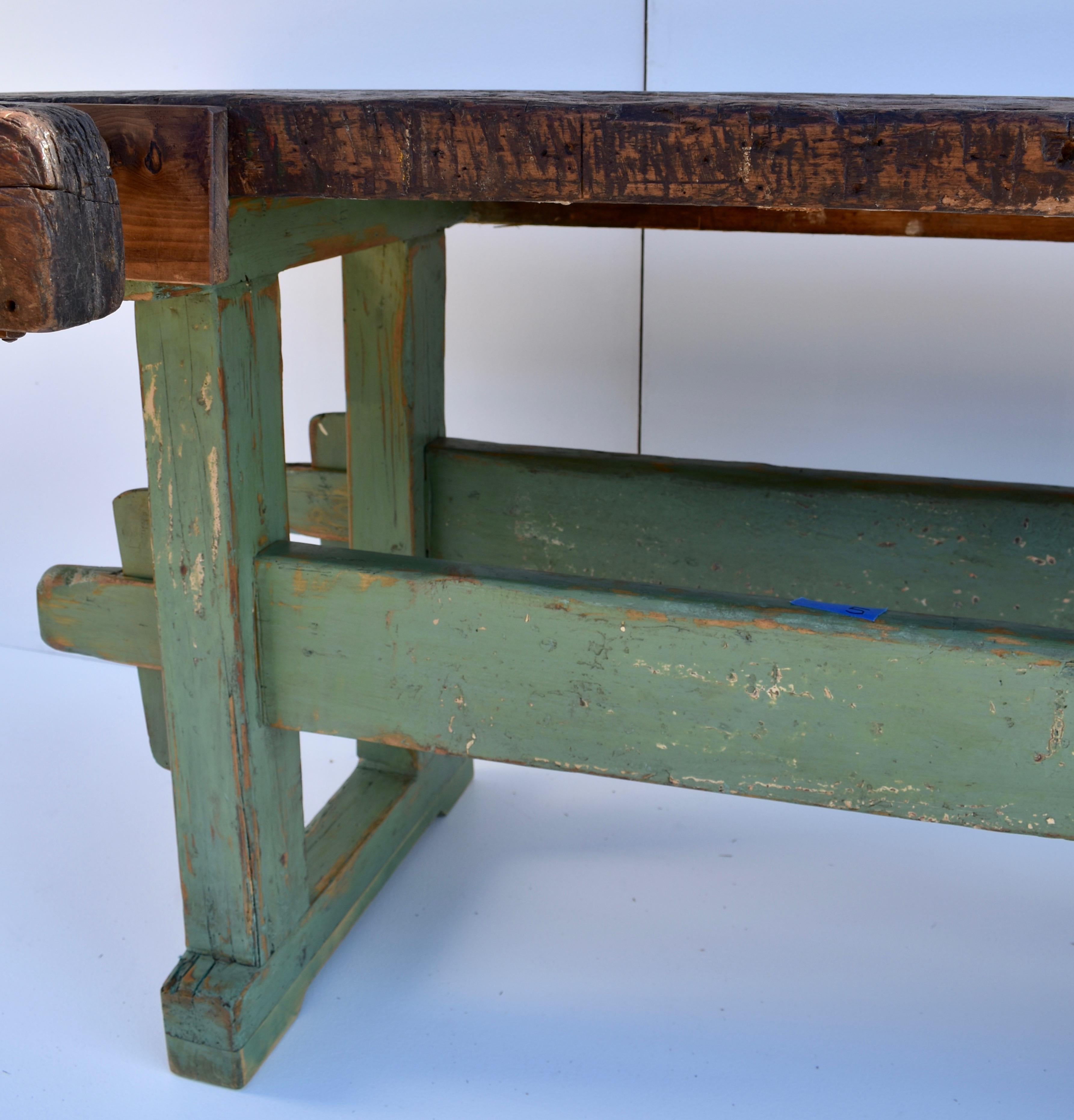 20th Century Vintage Oak Carpenter's and Joiner's Workbench