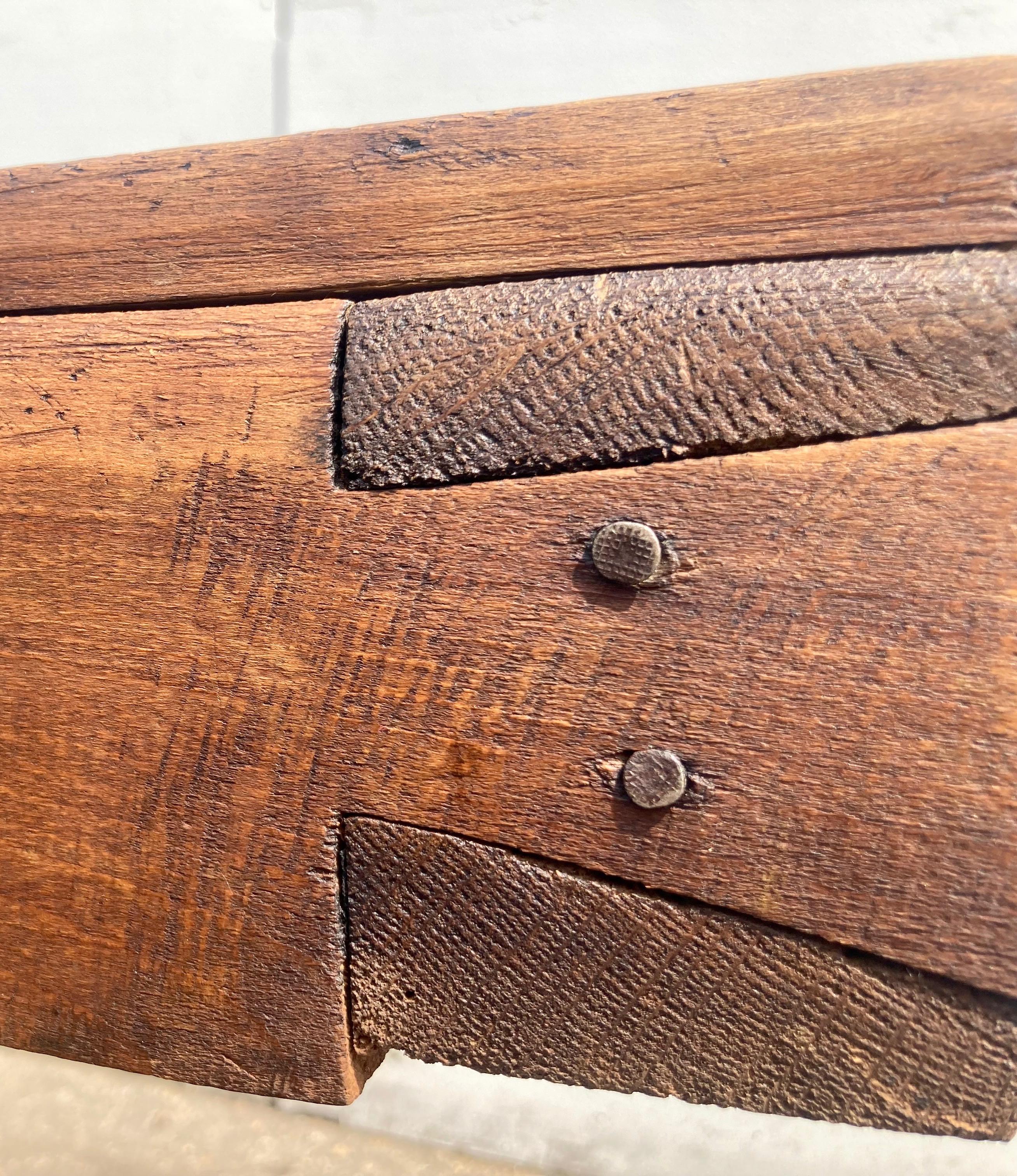 Vintage Oak Carpenter's and Joiner's Workbench 2