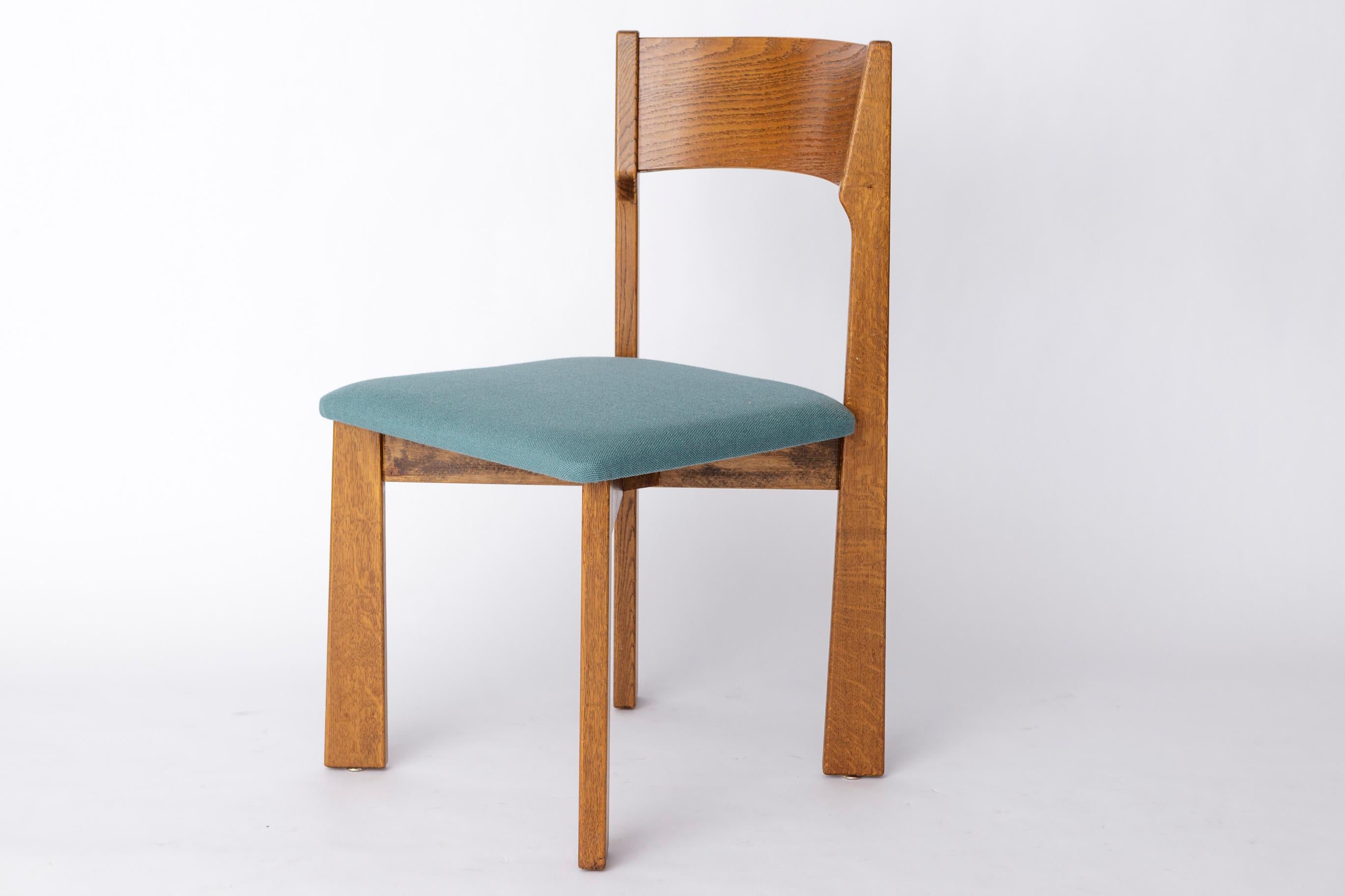 Late 20th Century Vintage Oak Chair in the Style of Mauro Pasquinelli – Likely by Baumann, 1970s For Sale