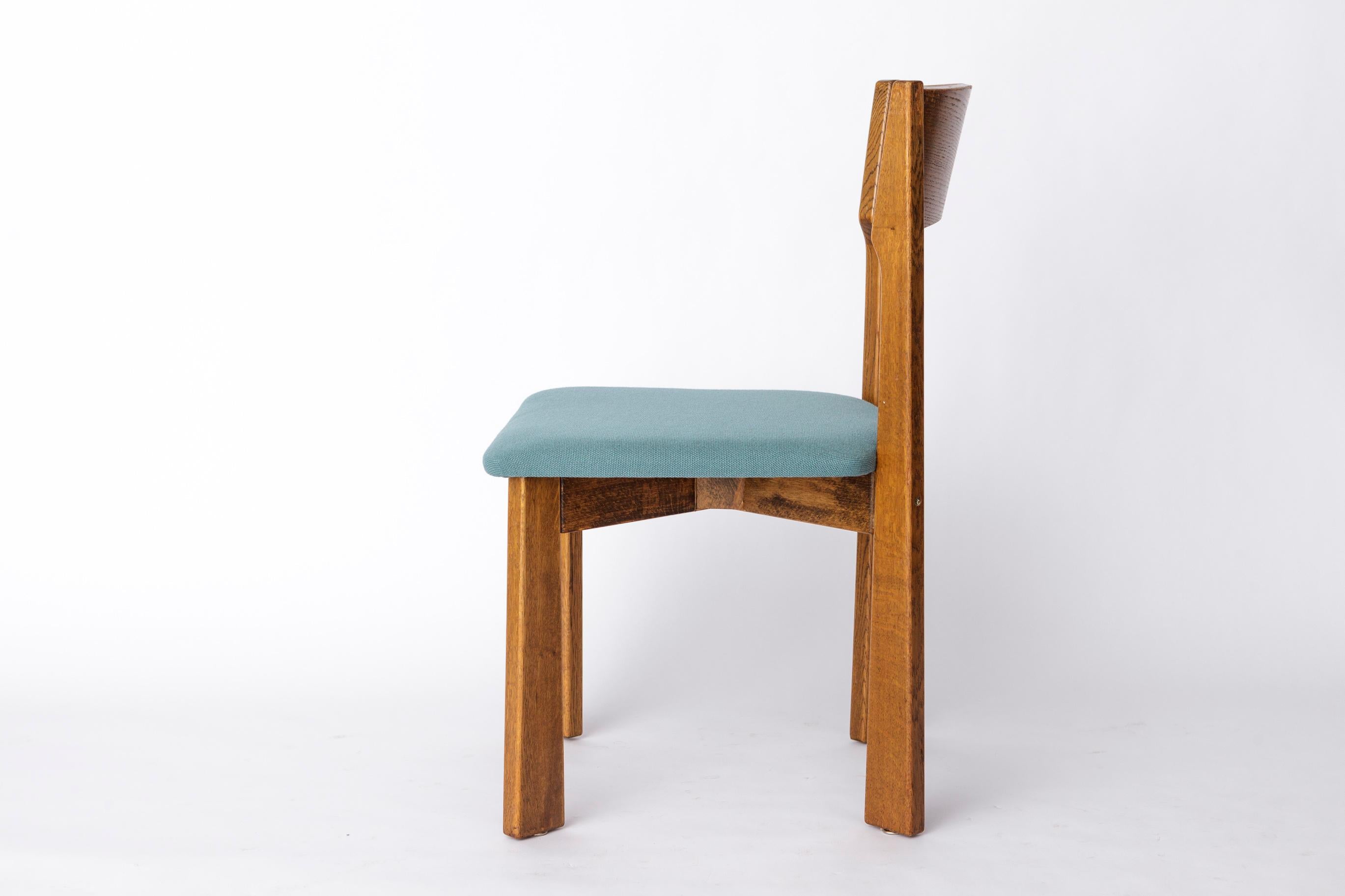 Vintage Oak Chair in the Style of Mauro Pasquinelli – Likely by Baumann, 1970s For Sale 2