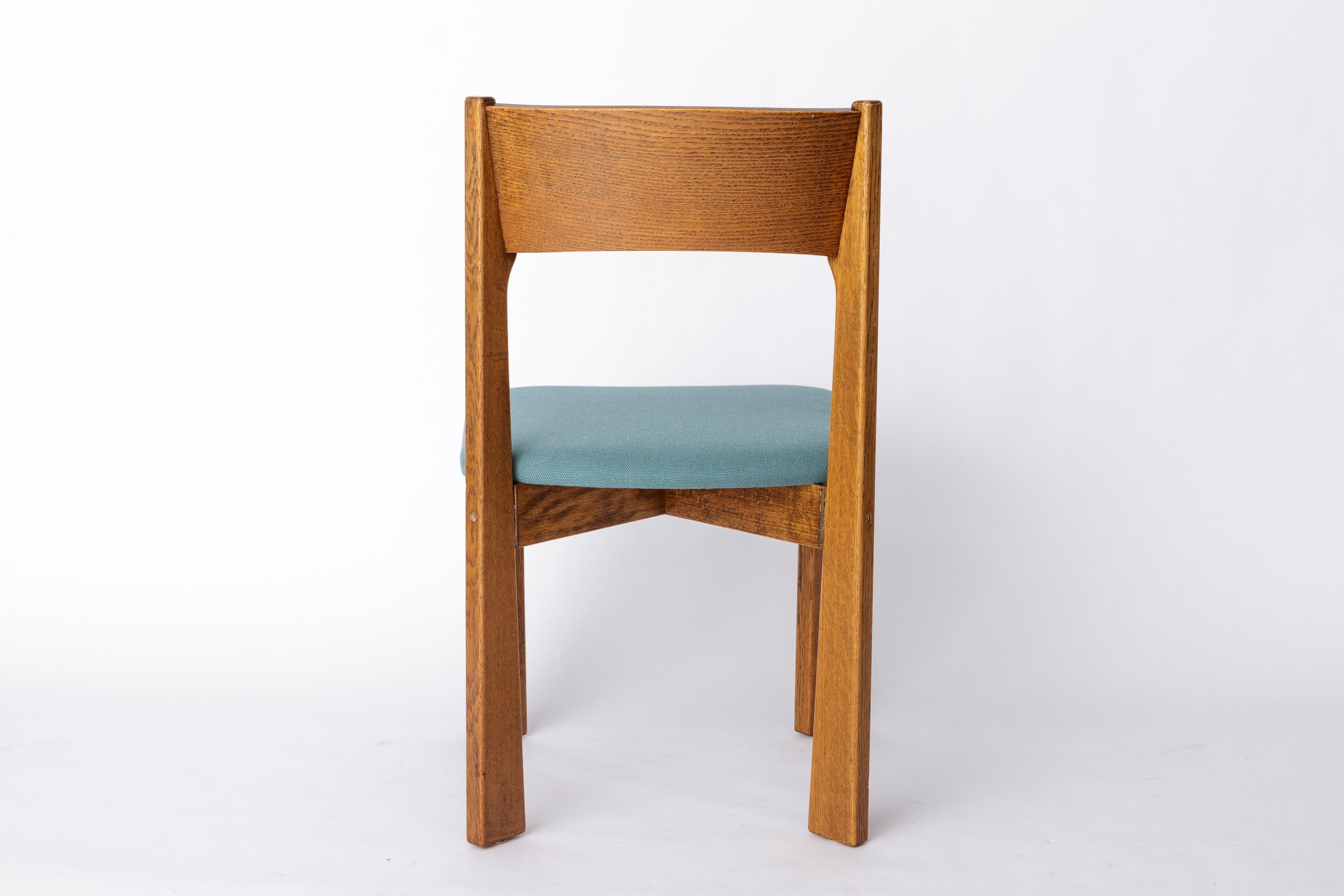Vintage Oak Chair in the Style of Mauro Pasquinelli – Likely by Baumann, 1970s For Sale 3