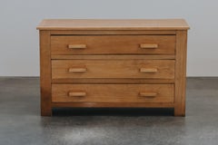 Vintage Oak Chest Of Drawers From France, Circa 1960