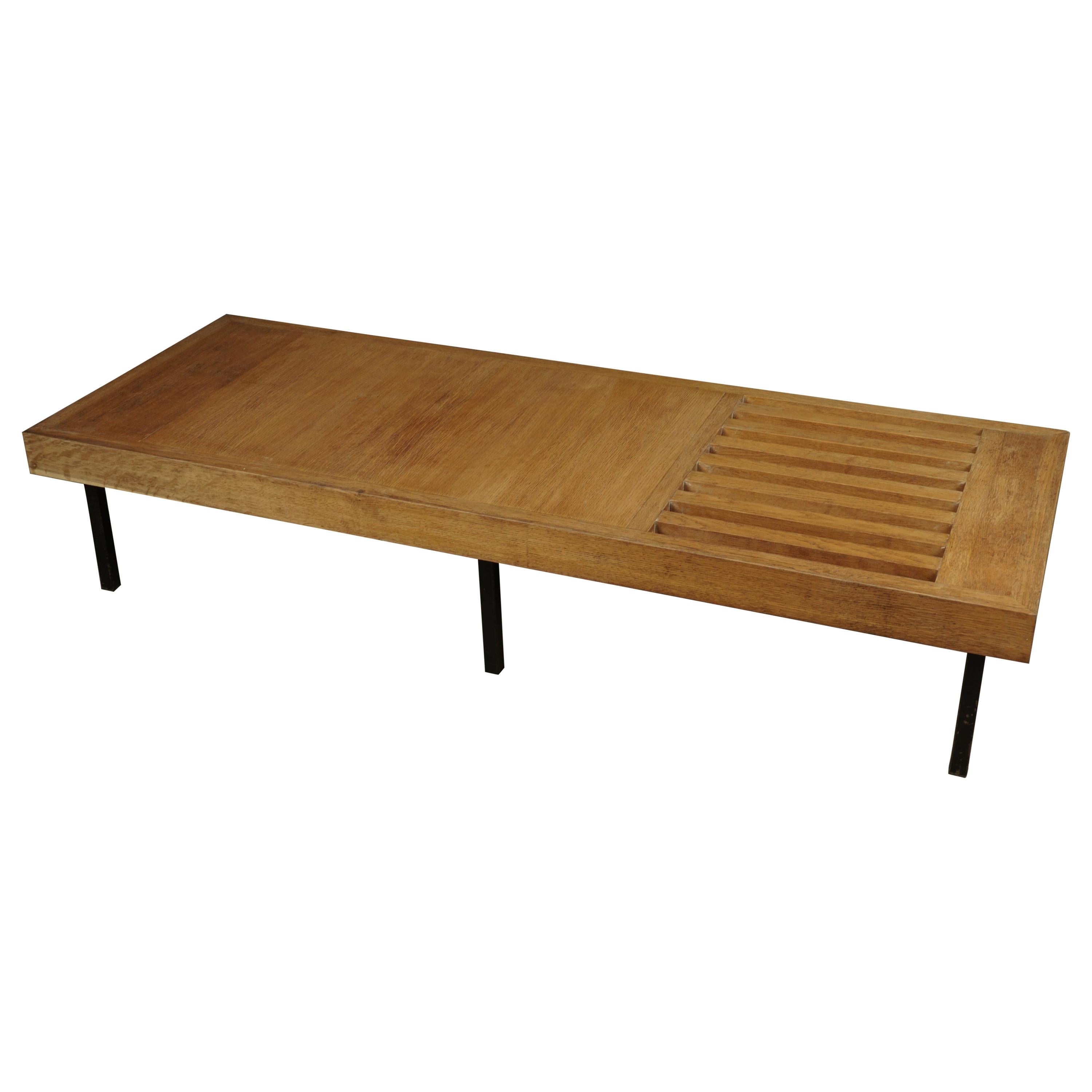 Vintage Oak Coffee Table from France, 1960s