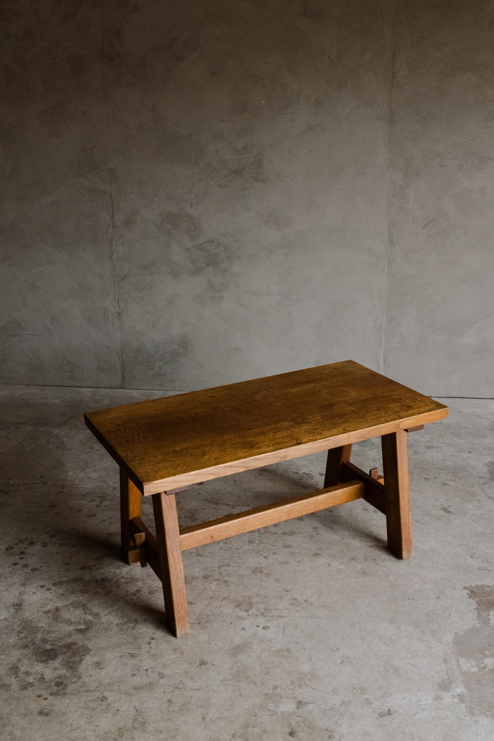 Vintage Oak Coffee Table from France, Circa 1960 1