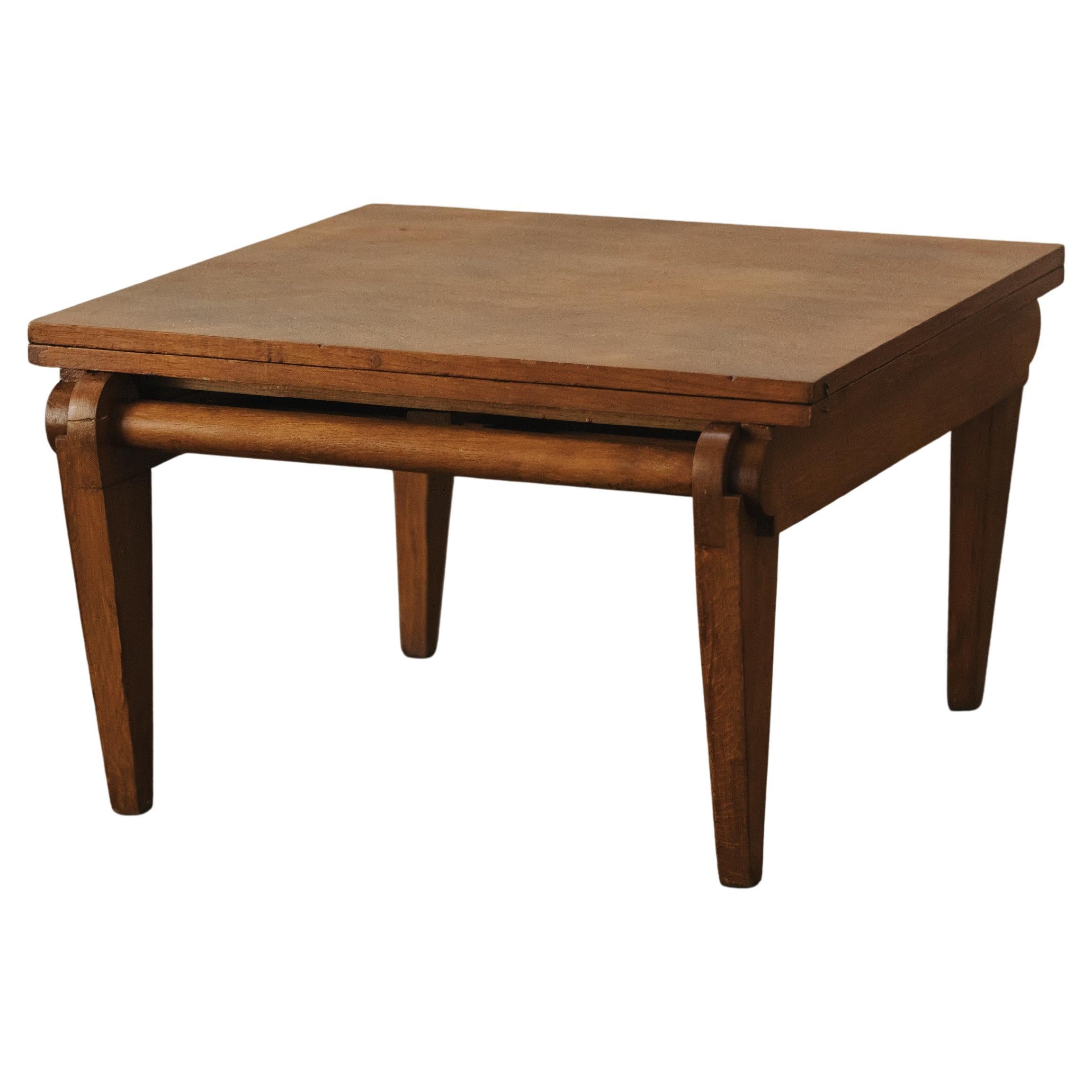 Vintage Oak Coffee Table From France, Circa 1960