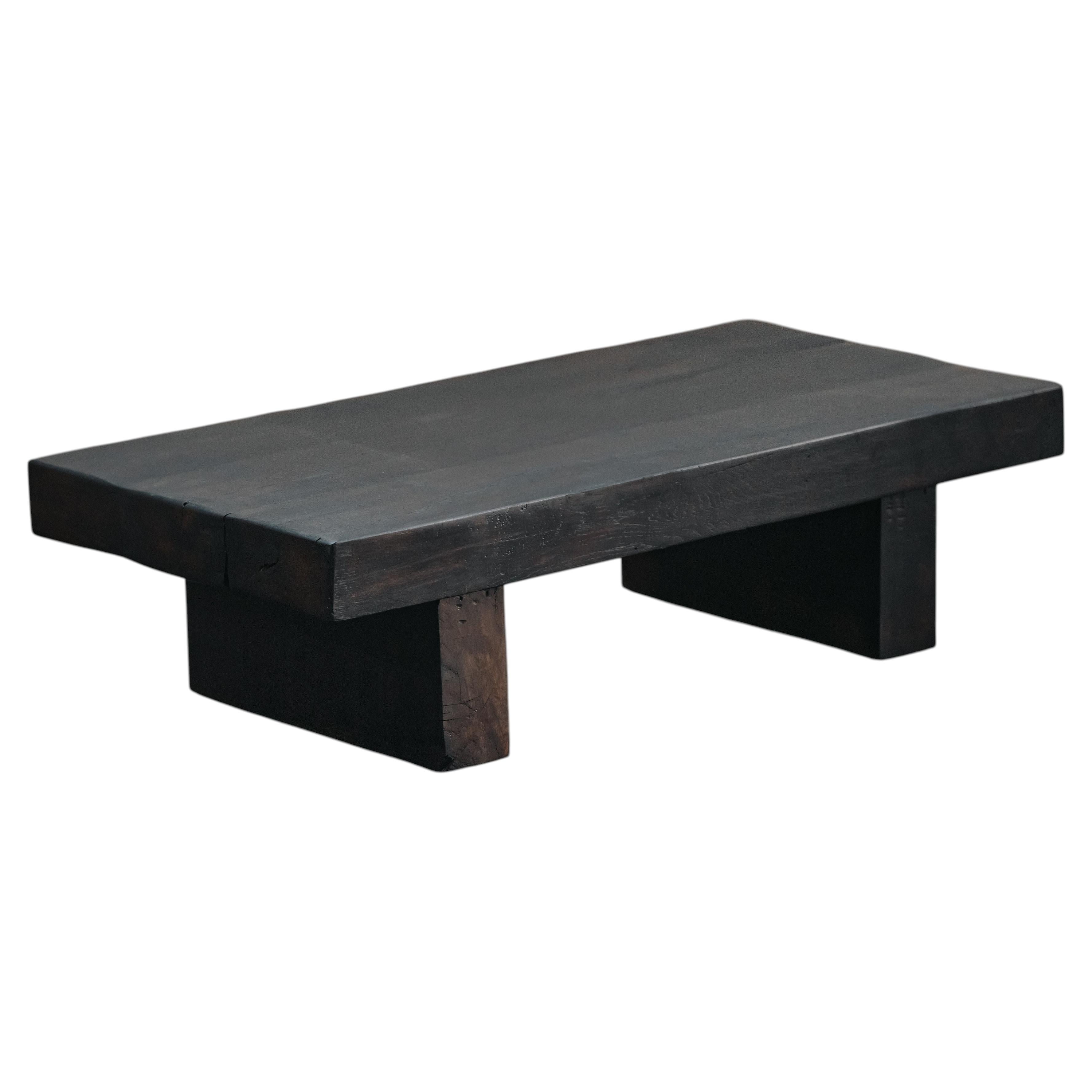 Vintage Oak Coffee Table From France, Circa 1960