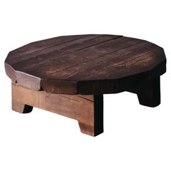 Vintage Oak Coffee Table from France, circa 1970