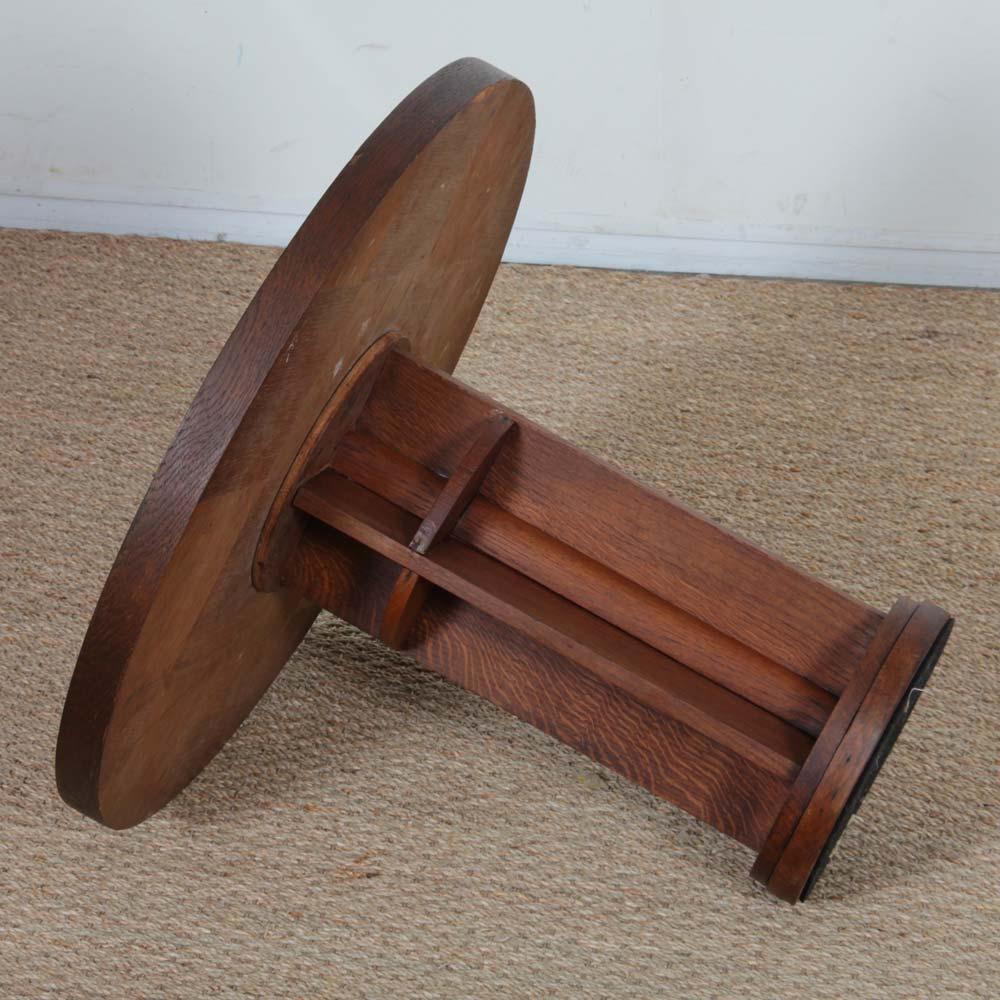 Mid-20th Century Vintage oak coffee table from the 1950s For Sale