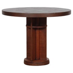 Vintage oak coffee table from the 1950s