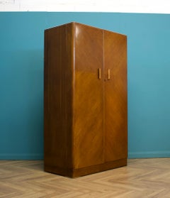 Vintage Oak Compactum Wardrobe from Fitrobe, 1930s