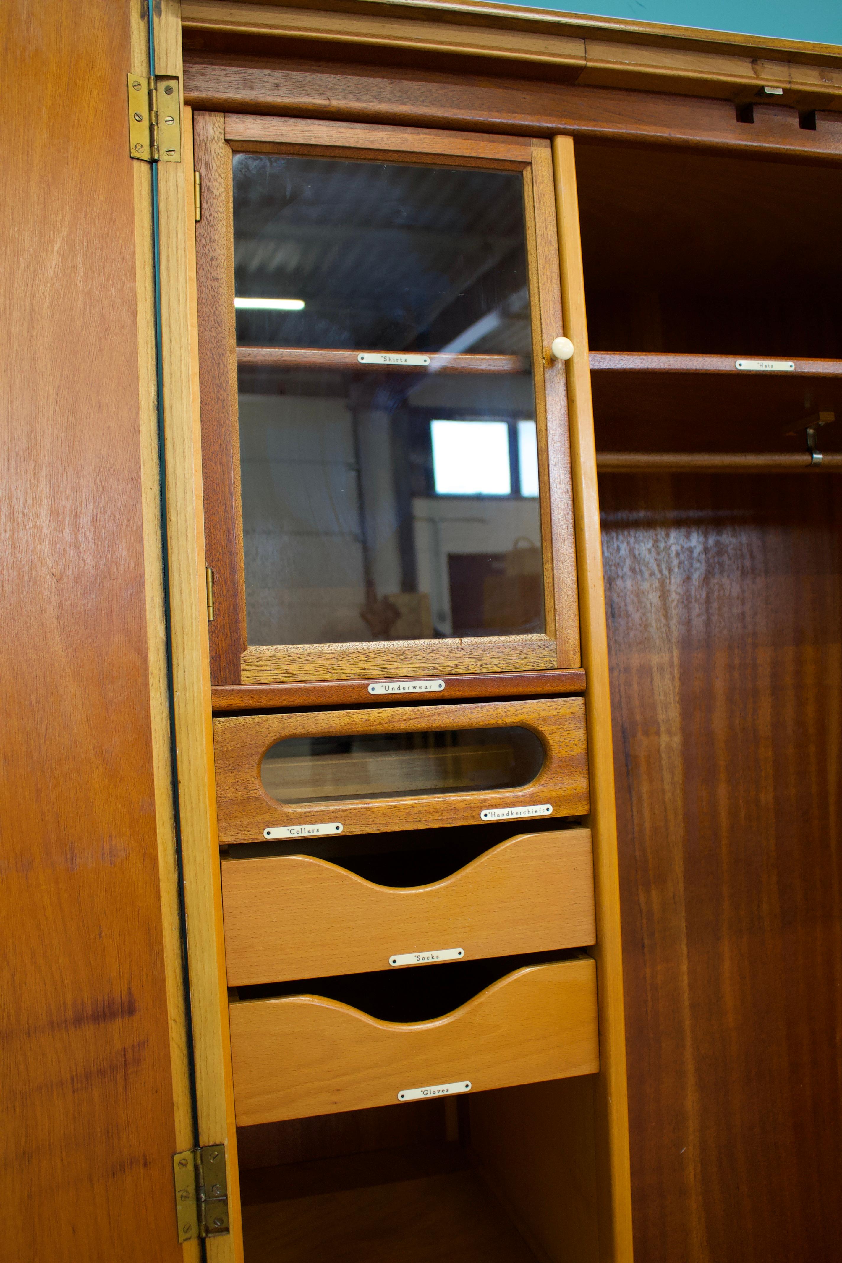 Mid-20th Century Vintage Oak Compactum Wardrobe from Fitrobe, 1930s