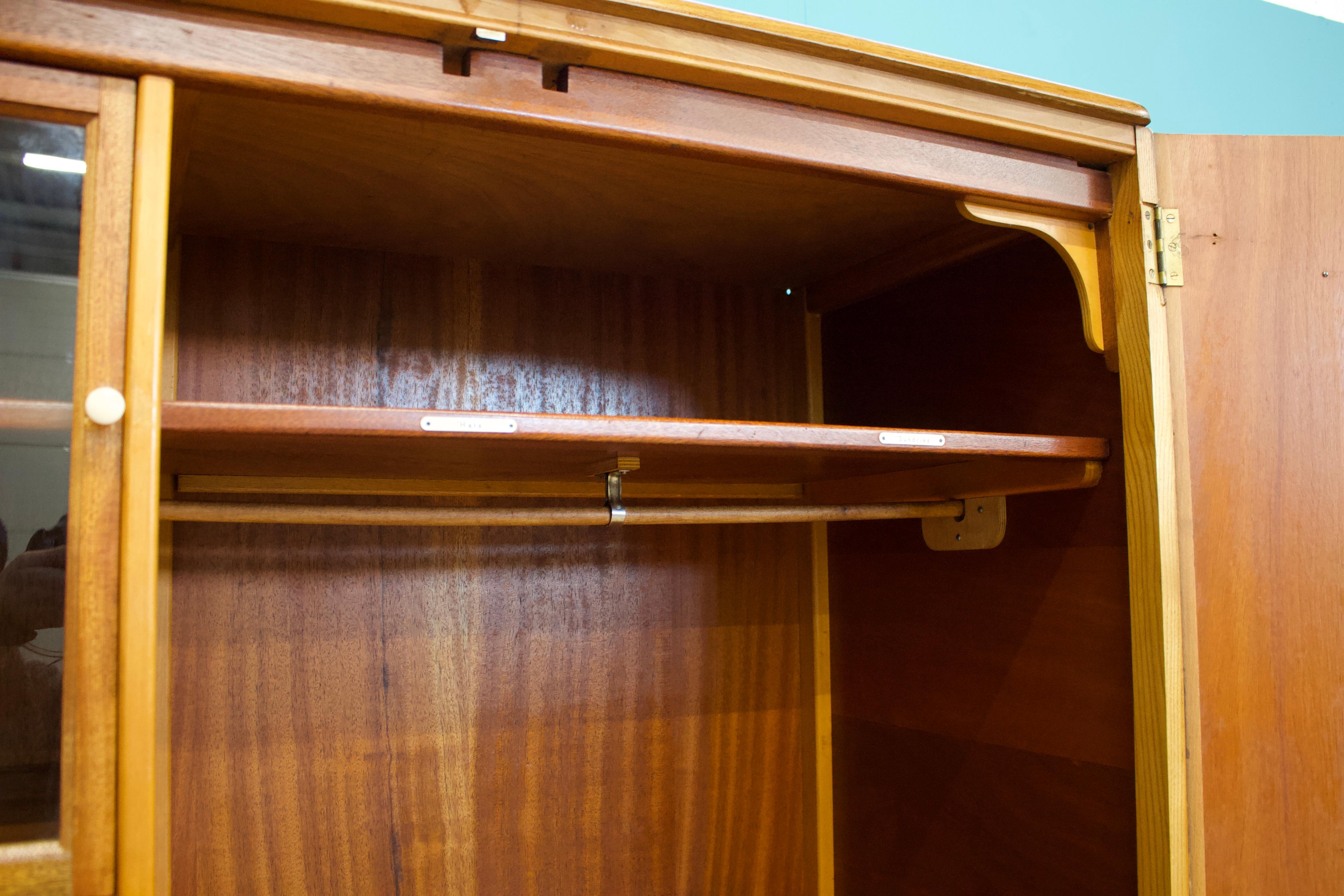 Vintage Oak Compactum Wardrobe from Fitrobe, 1930s 1
