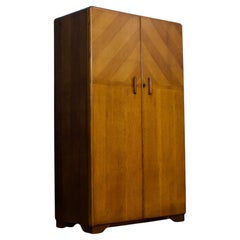 Vintage Oak Compactum Wardrobe from Fitrobe, 1930s