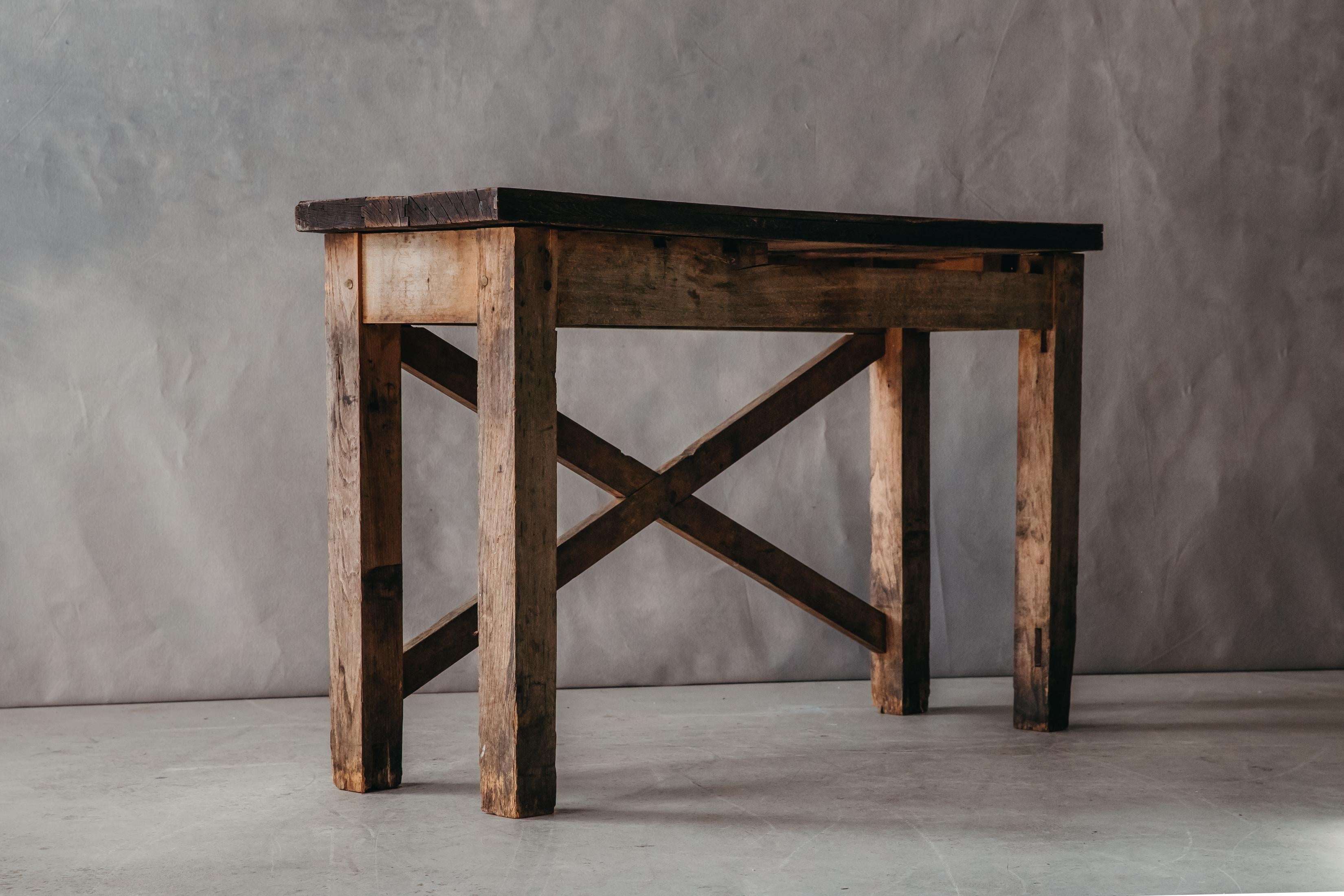 Mid-20th Century Vintage Oak Console from France, circa 1950