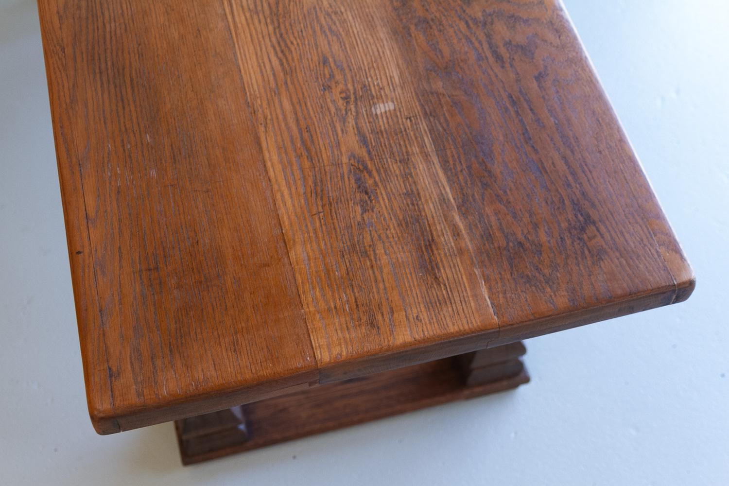Vintage Oak Console Table 4