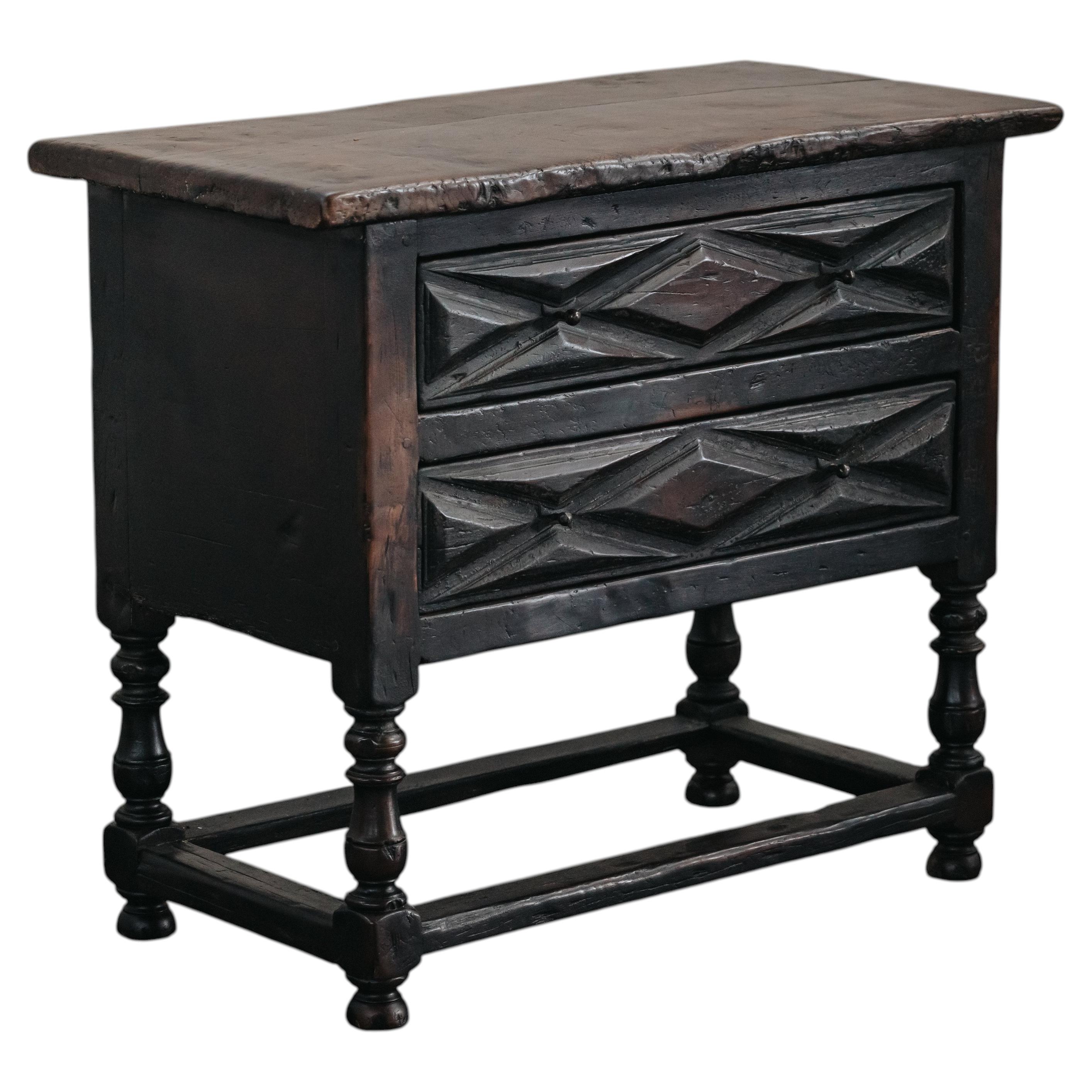 Vintage Oak Console Table From France, Circa 1900