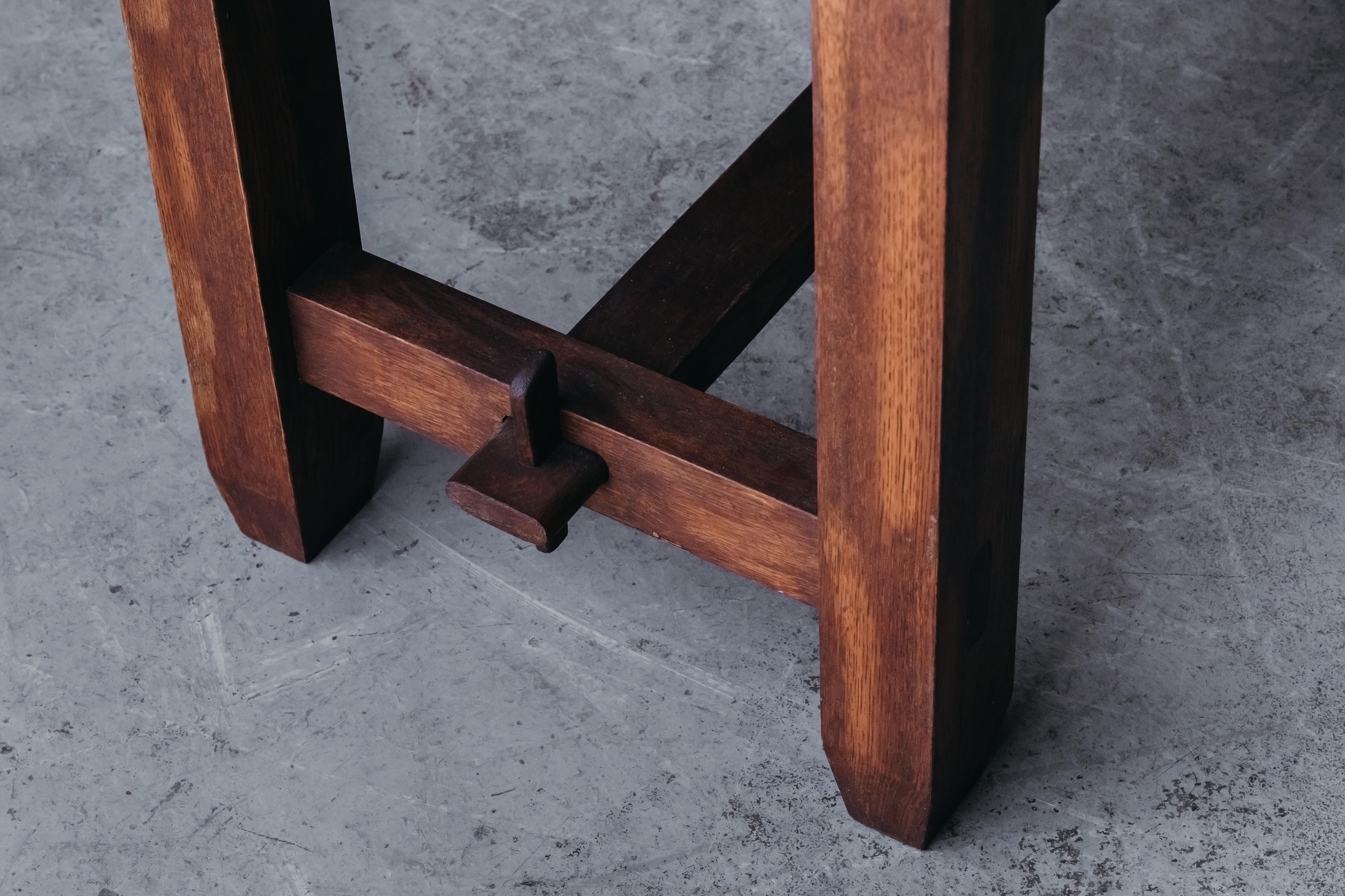 Vintage Oak Console Table from France, circa 1940 2
