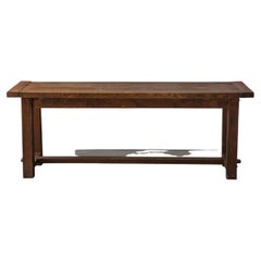 Vintage Oak Console Table from France, circa 1960