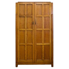 Vintage Oak Cotswold School Style Hall Cupboard from Waring Gillow, 1930s
