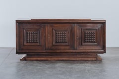 Vintage Oak Credenza From France, Circa 1960