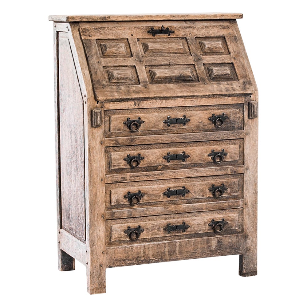 Vintage Oak Desk from Belgium