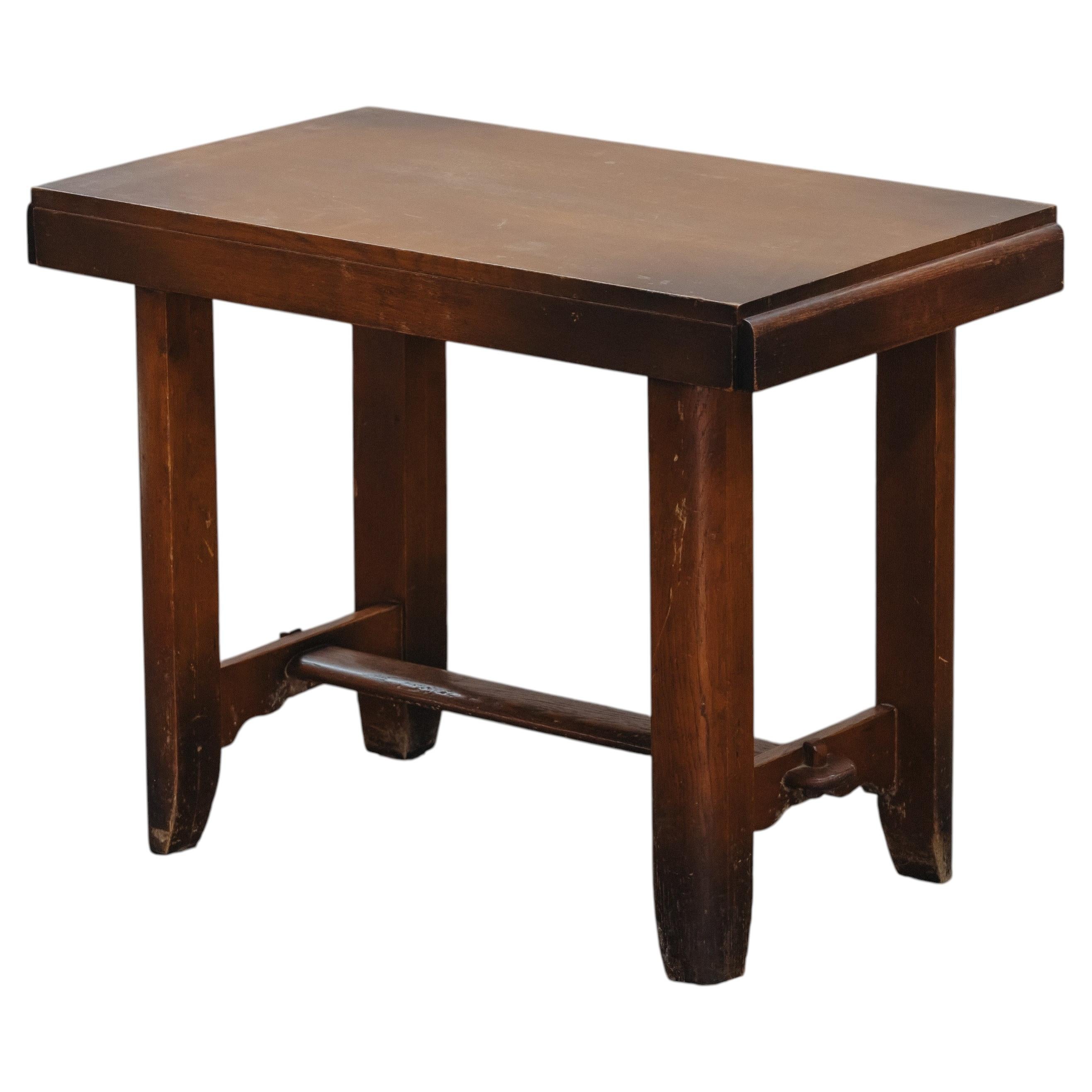 Vintage Oak Desk From France, Circa 1960