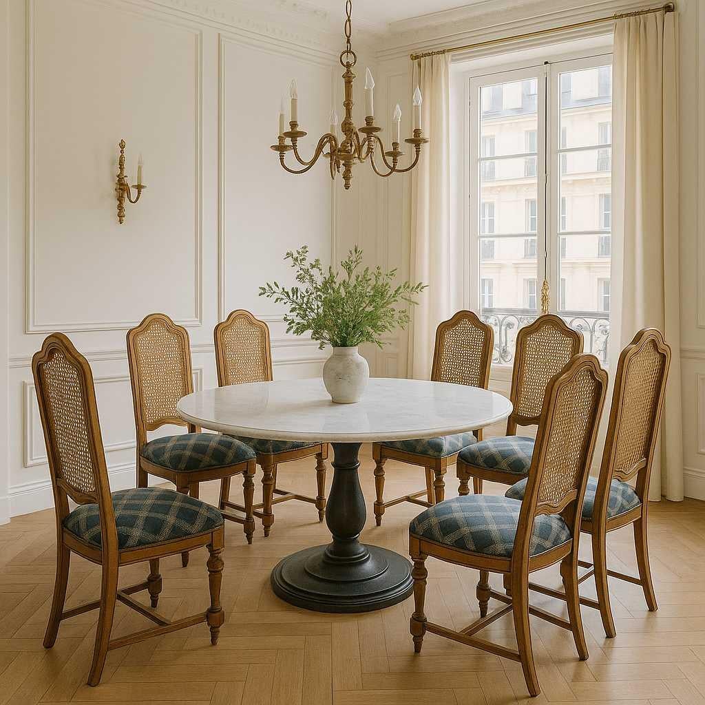 Sedie da sala da pranzo vintage in Oak, schienale a canne, primi americani, Colonial Revival in vendita 10