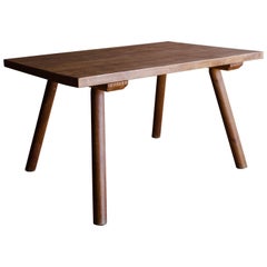 Vintage Oak Dining Table from France, Circa 1960