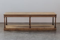 Vintage Oak Draper Table From France, Circa 1900