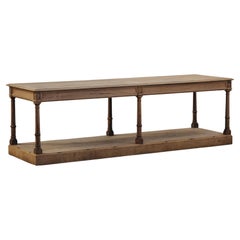 Vintage Oak Draper Table From France, Circa 1900