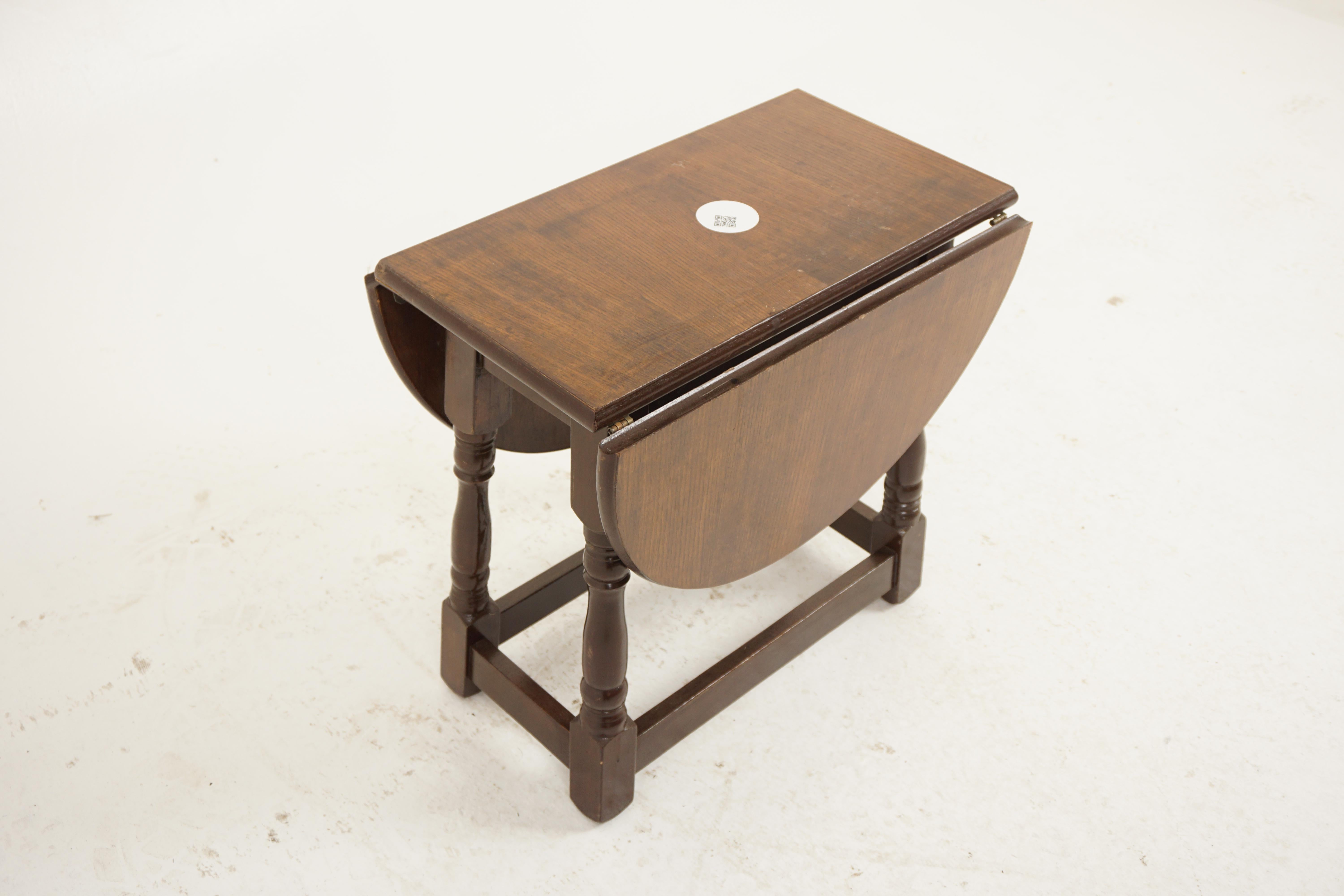 vintage small drop leaf table