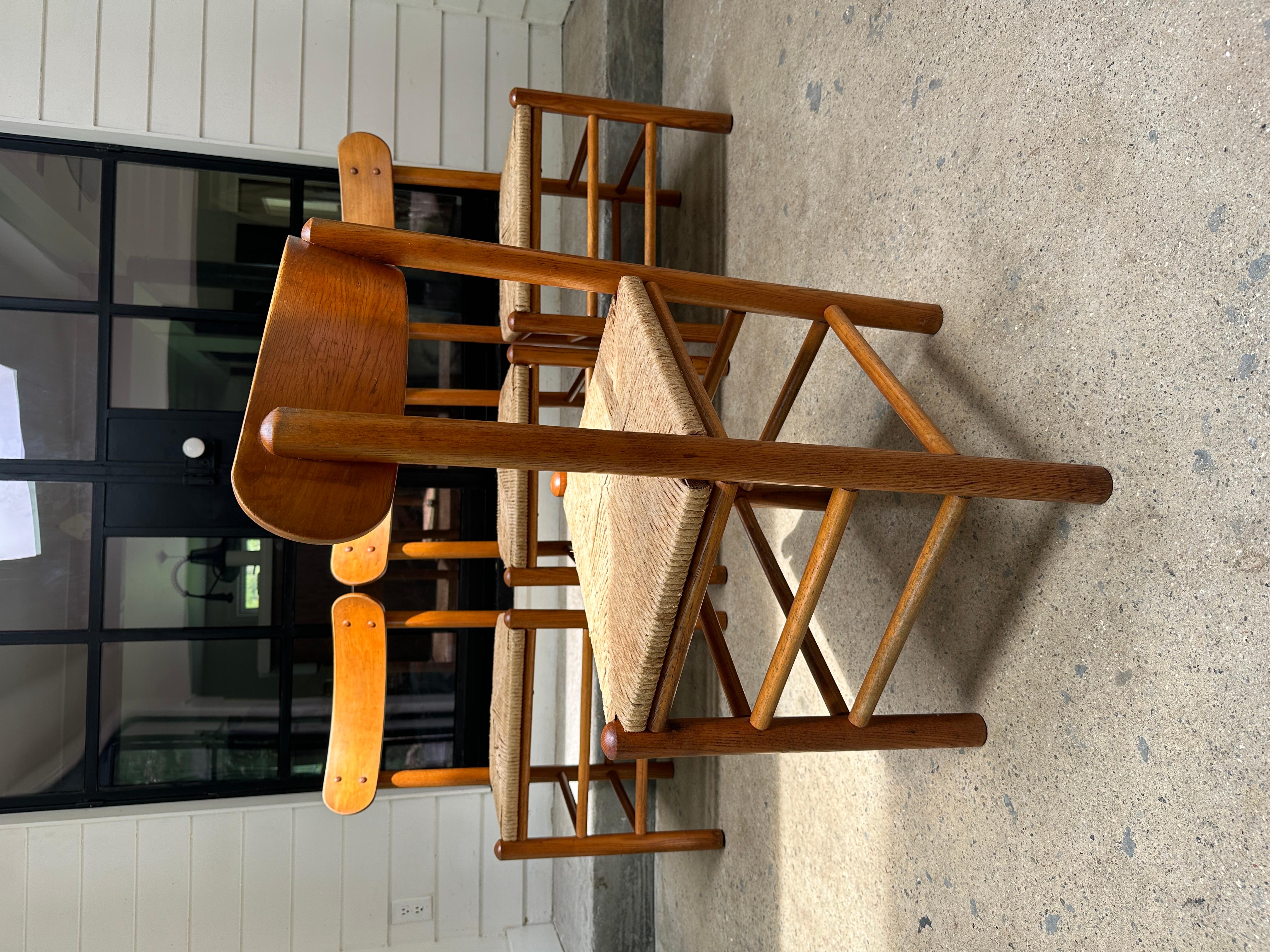 Vintage Oak Landhausstühle im Stil von Mogensen - 4er-Set im Angebot 4