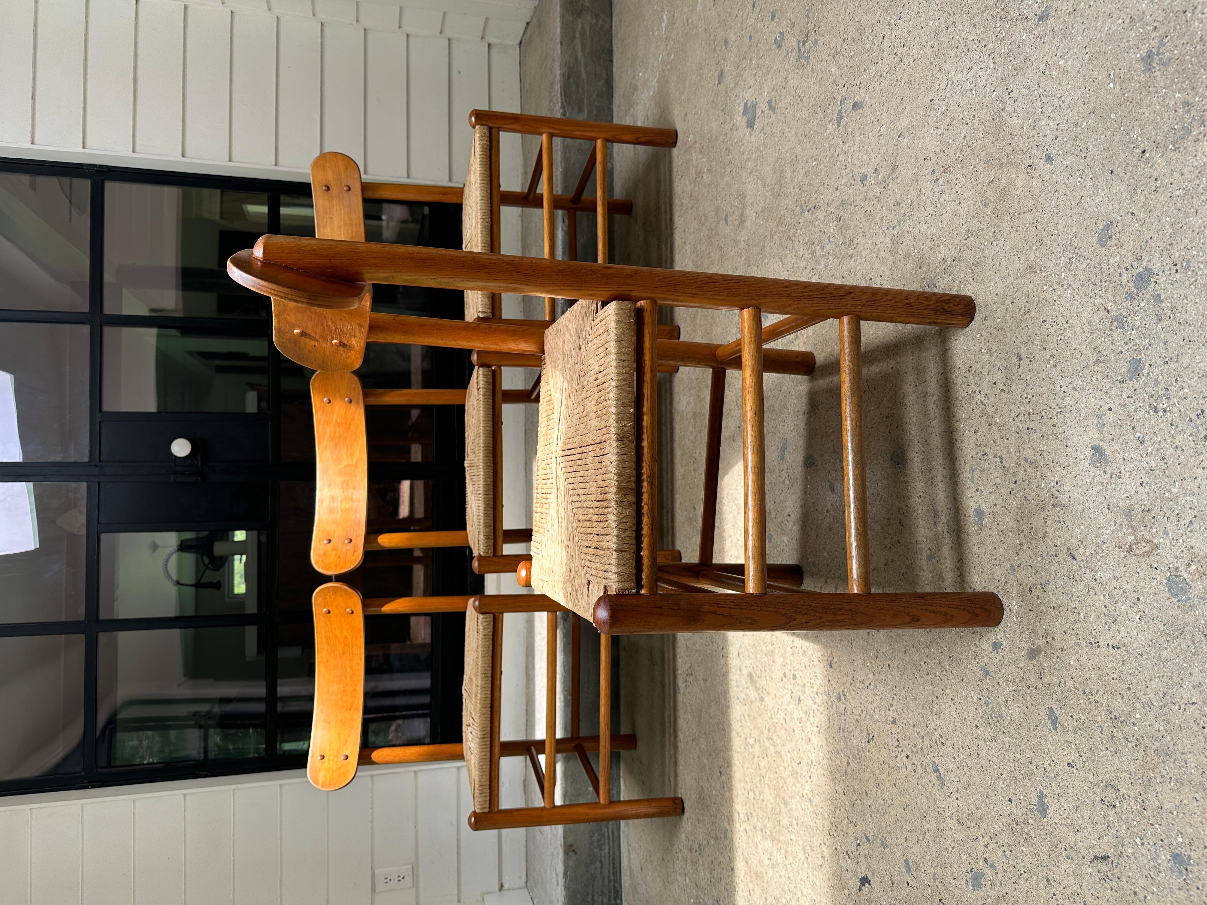 Vintage Oak Landhausstühle im Stil von Mogensen - 4er-Set im Angebot 5
