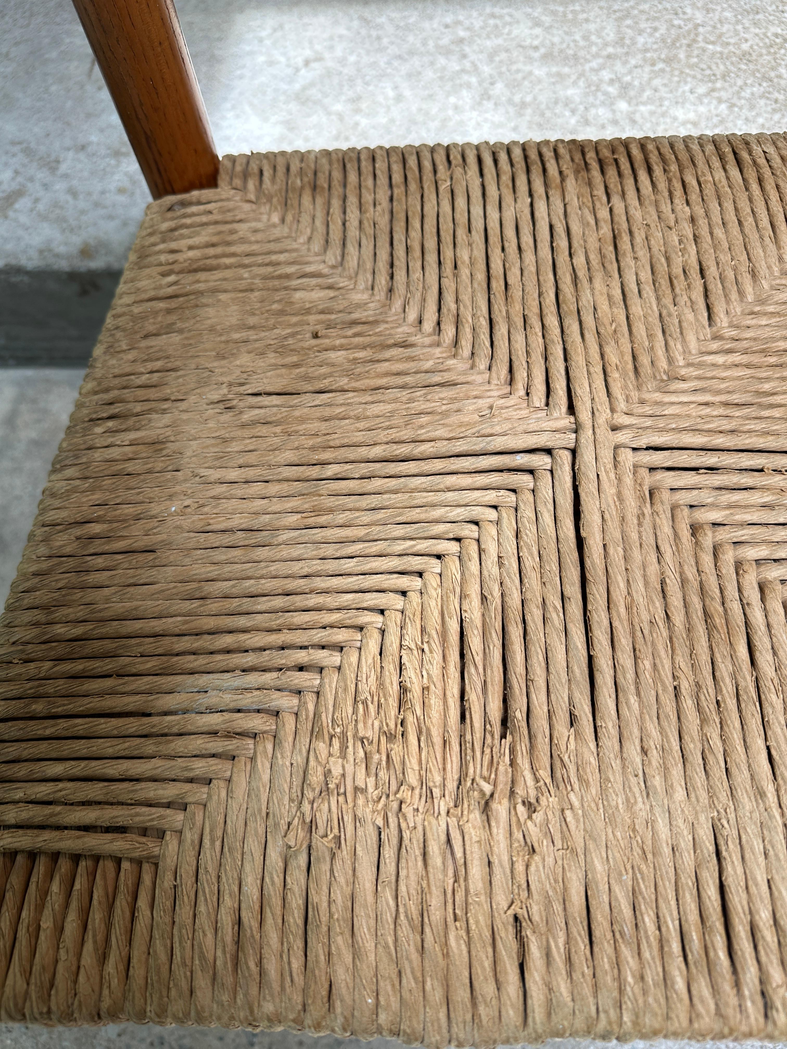 Vintage Oak Landhausstühle im Stil von Mogensen - 4er-Set im Angebot 6
