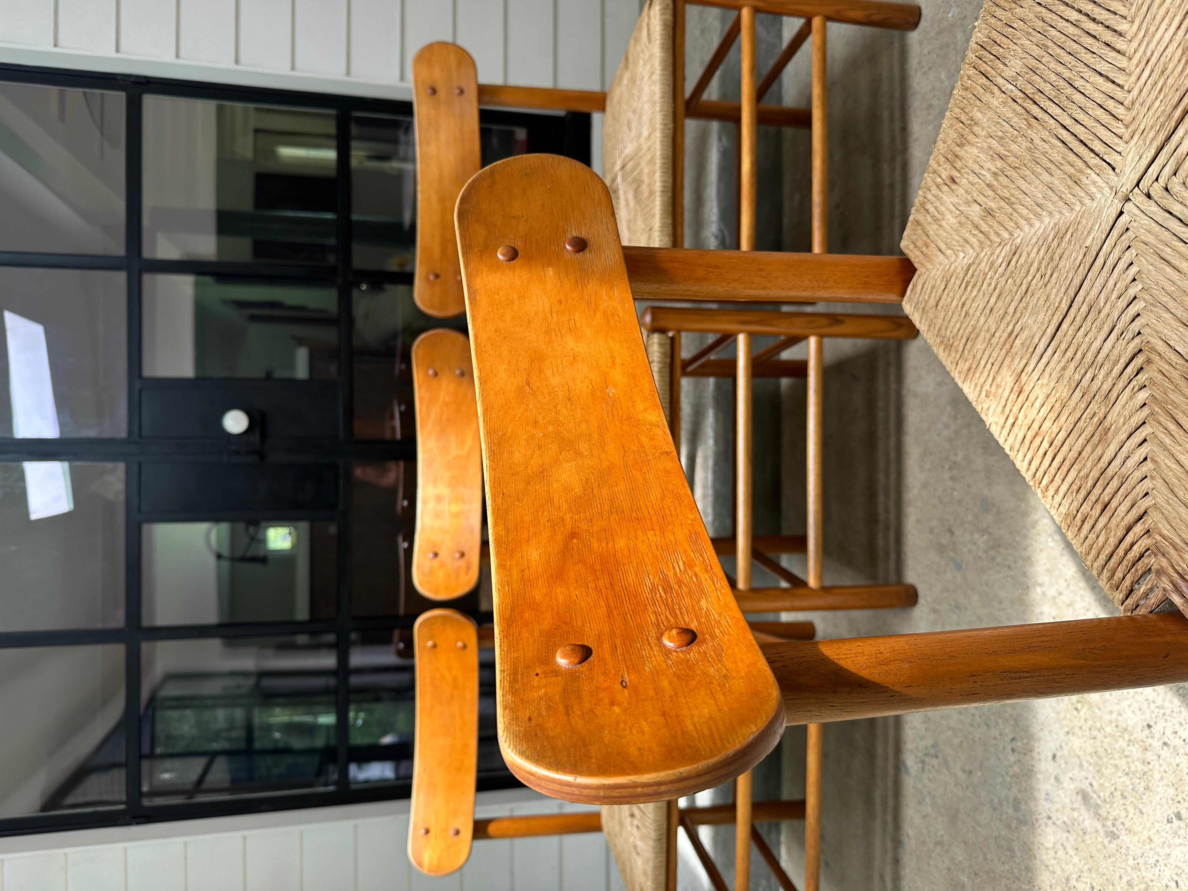 Vintage Oak Landhausstühle im Stil von Mogensen - 4er-Set (Eichenholz) im Angebot