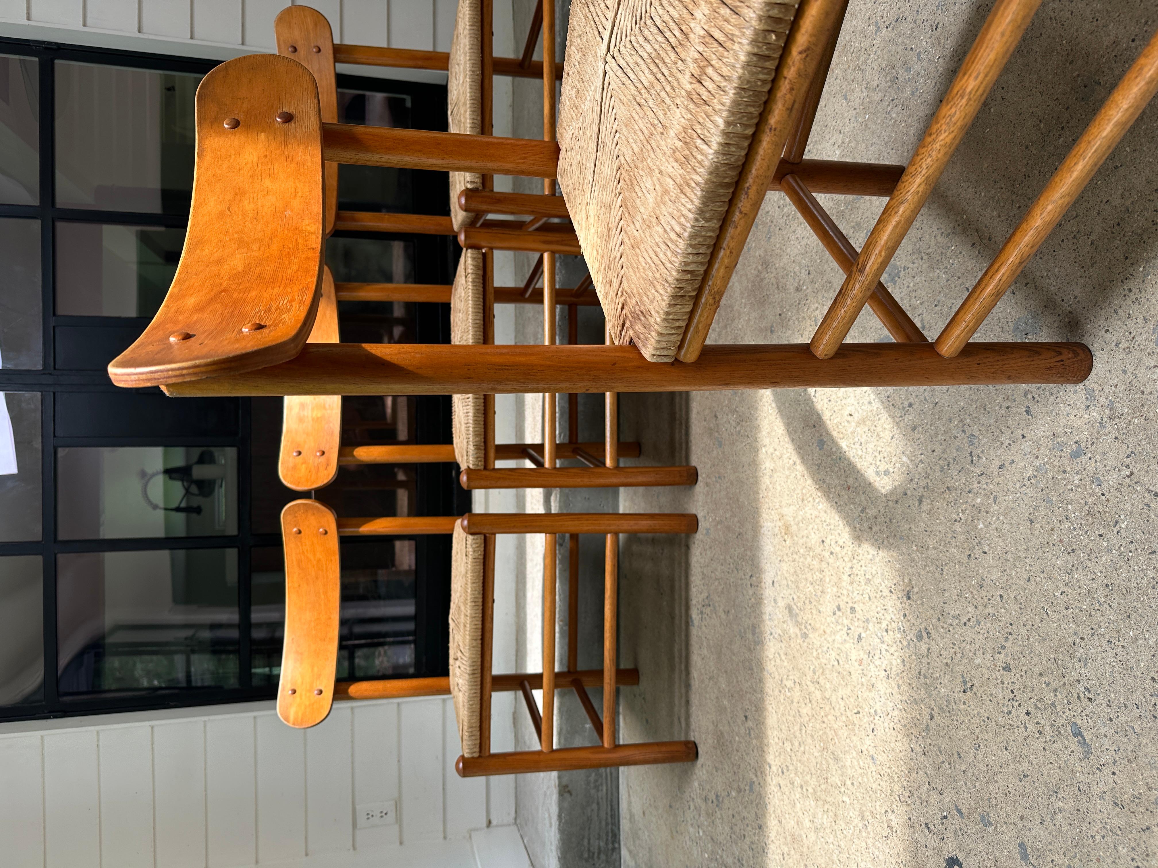 Vintage Oak Landhausstühle im Stil von Mogensen - 4er-Set im Angebot 1