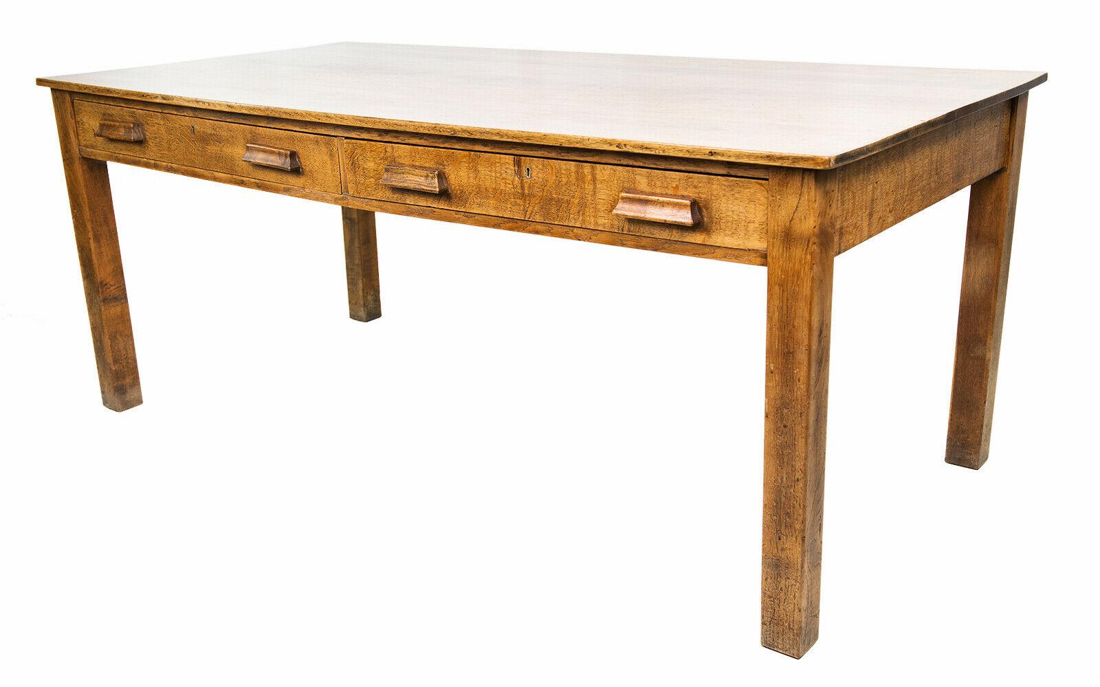 Vintage Oak Farmhouse Kitchen Prep Centre Table For Sale at 1stDibs
