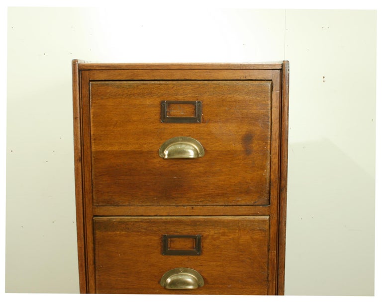 Vintage Oak Filing Office Furniture Company at 1stDibs