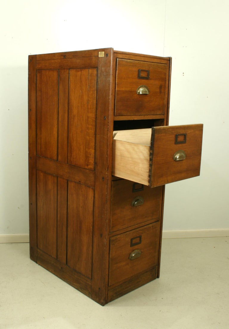 Vintage Oak Filing Office Furniture Company at 1stDibs